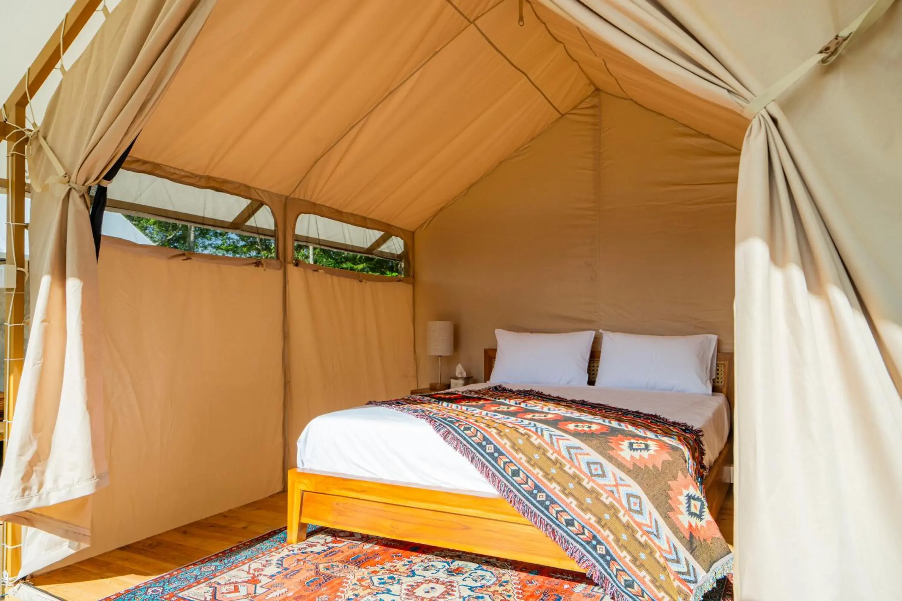 Bed in Green Lava Lake View Glamping Bedugul By IHM Bed in Green Lava Lake View Glamping Bedugul By IHM