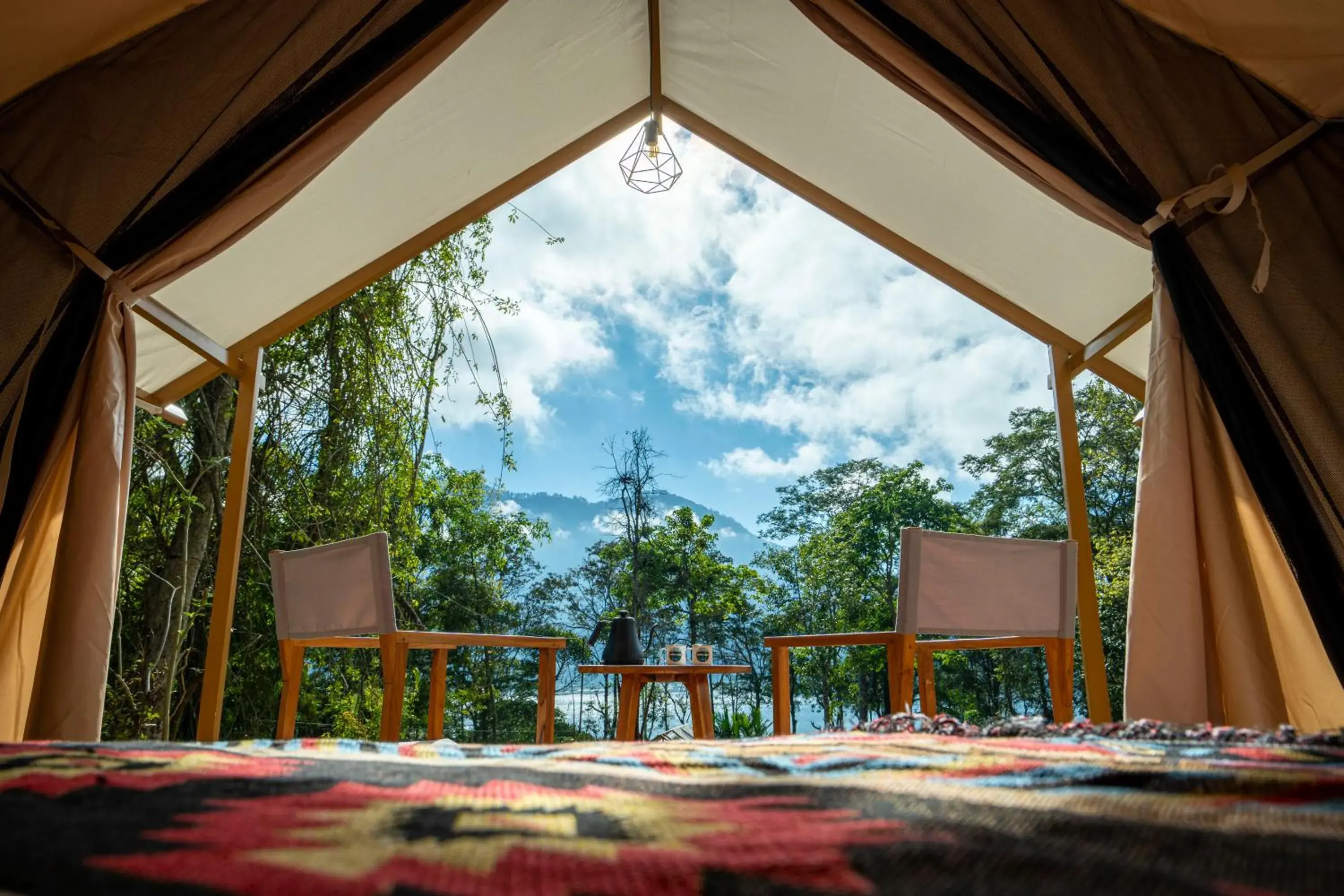 Patio in Green Lava Lake View Glamping Bedugul By IHM Patio in Green Lava Lake View Glamping Bedugul By IHM