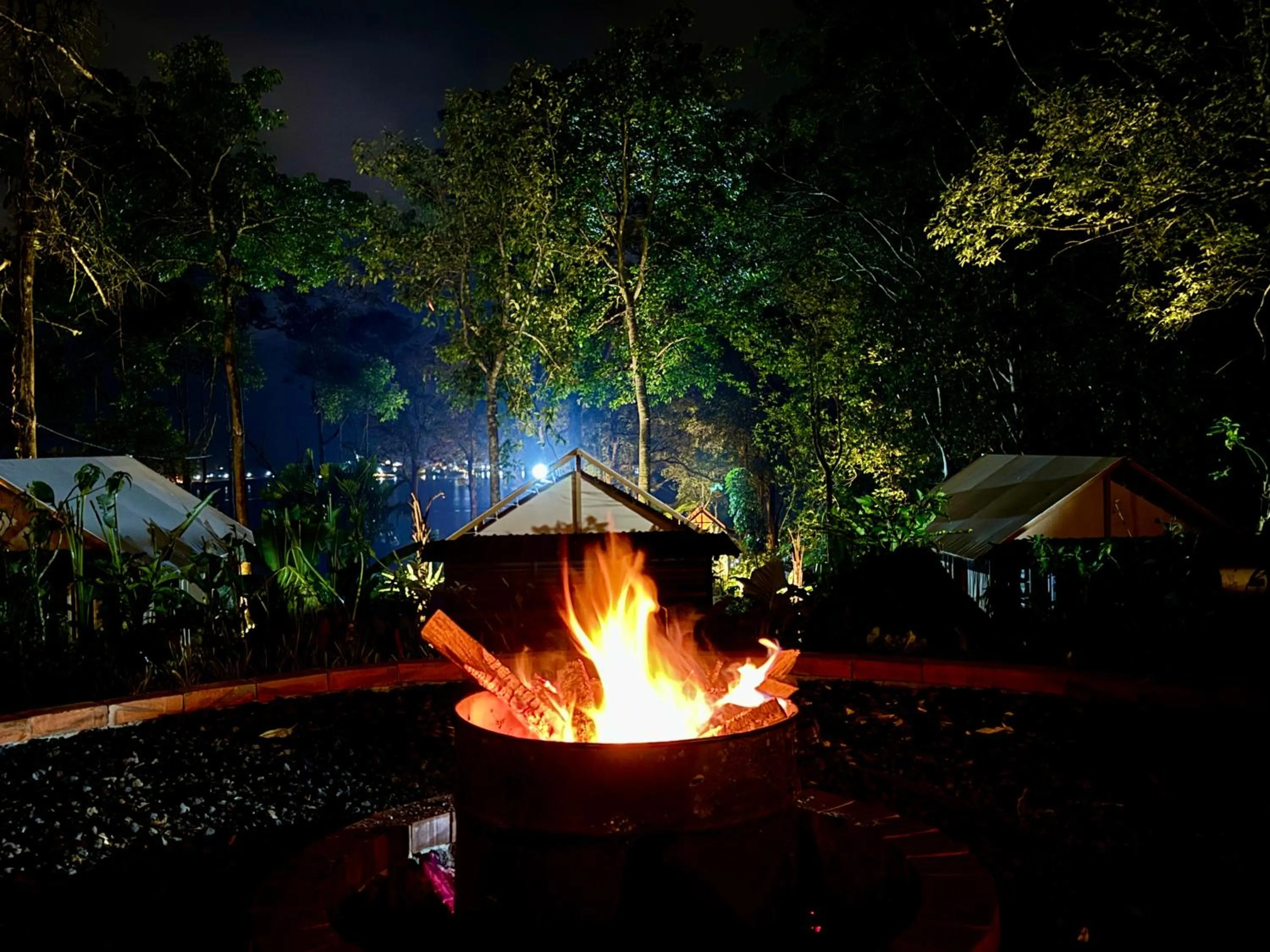 Night in Green Lava Lake View Glamping Bedugul By IHM