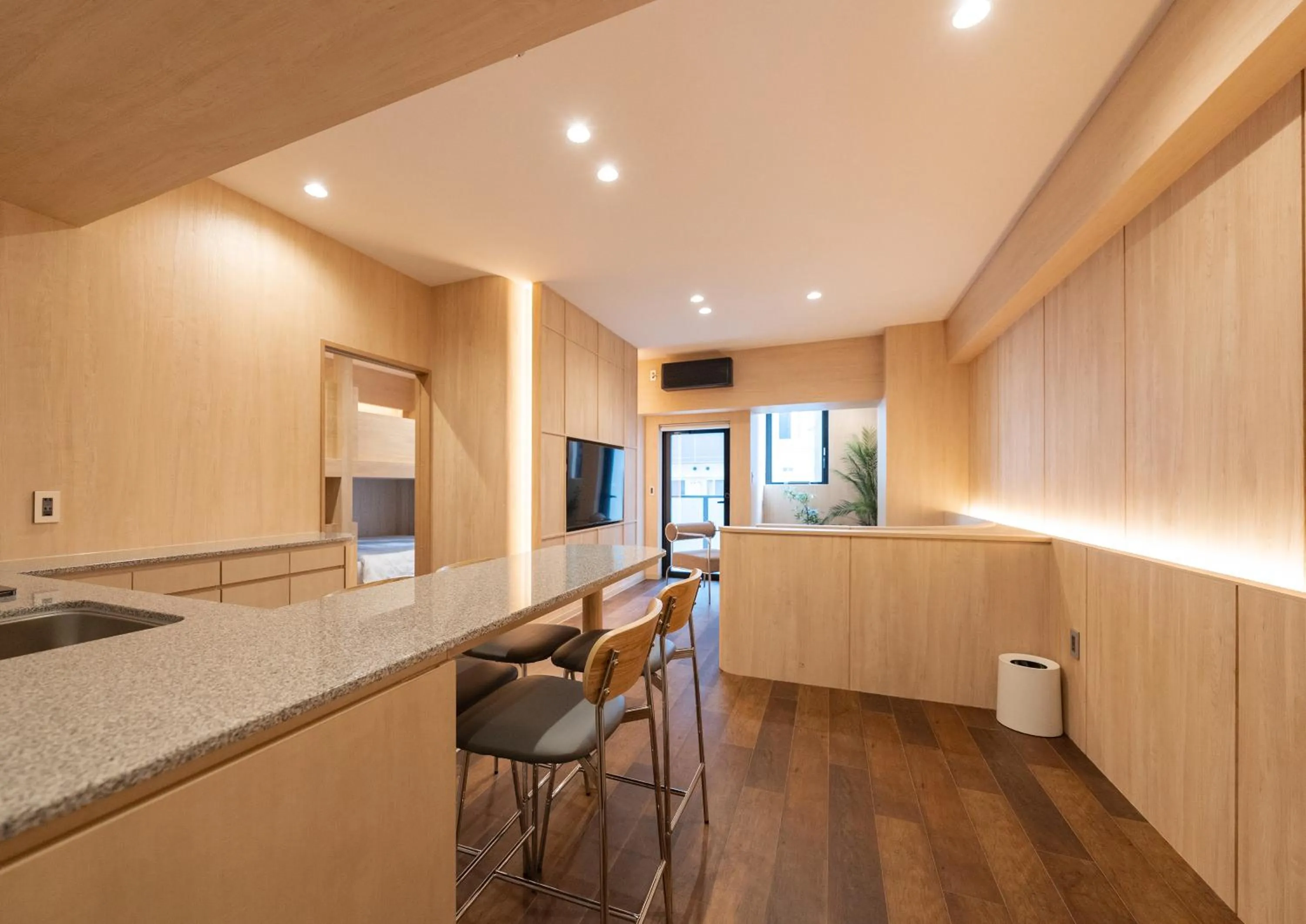 Living room in UH Suite Namba Station