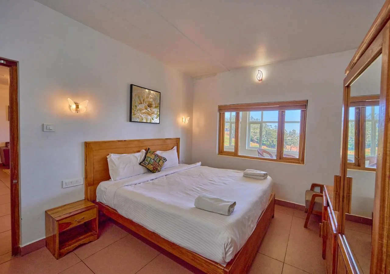 Bedroom, Bed in Silent Retreat Ooty Pool Resort by VOYE HOMES