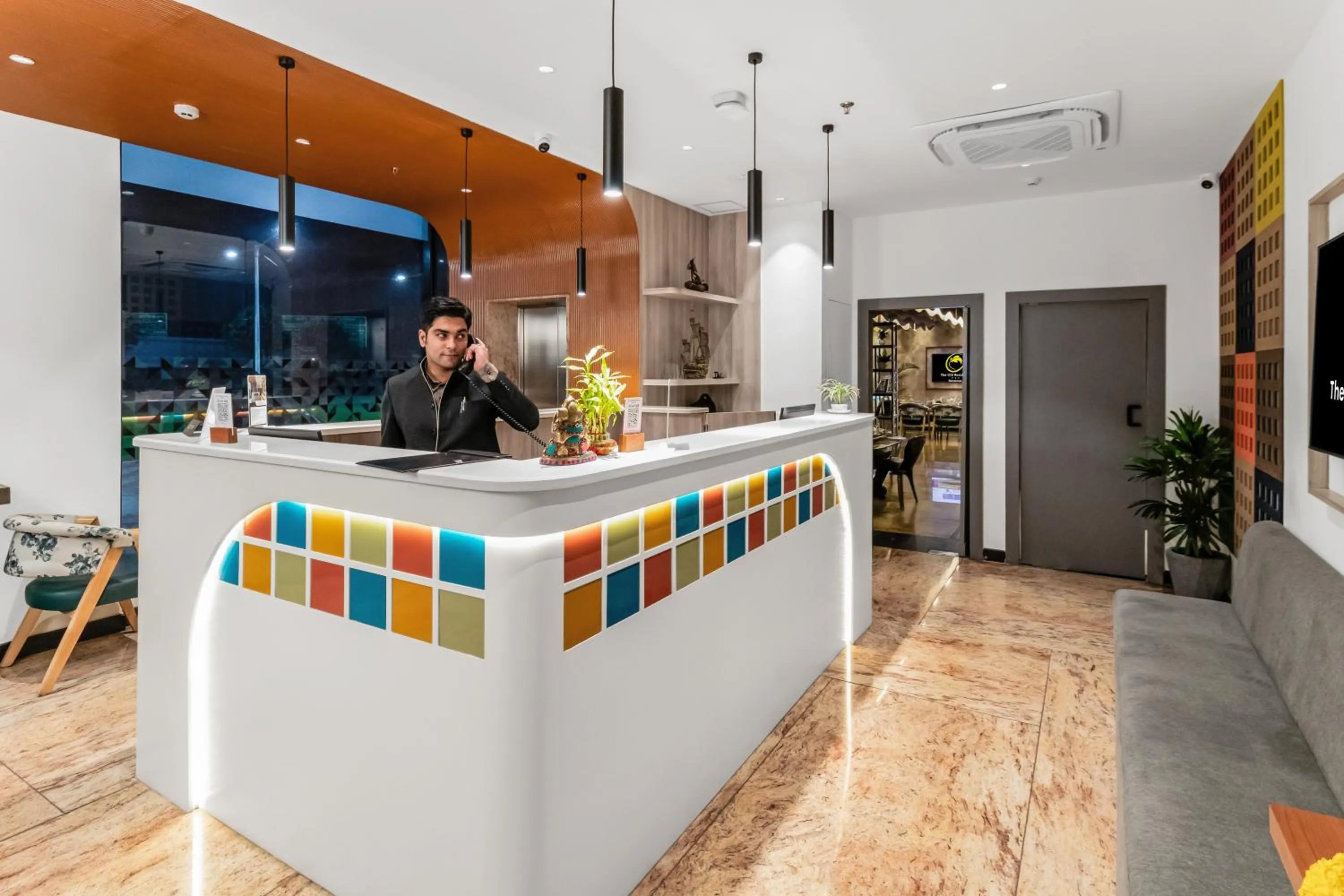 Lobby or reception in The Citi Residenci Hotel, Banskopa