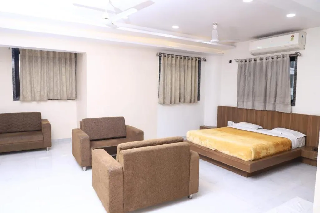 Seating area, Bed in The Byke Embassy - Surat