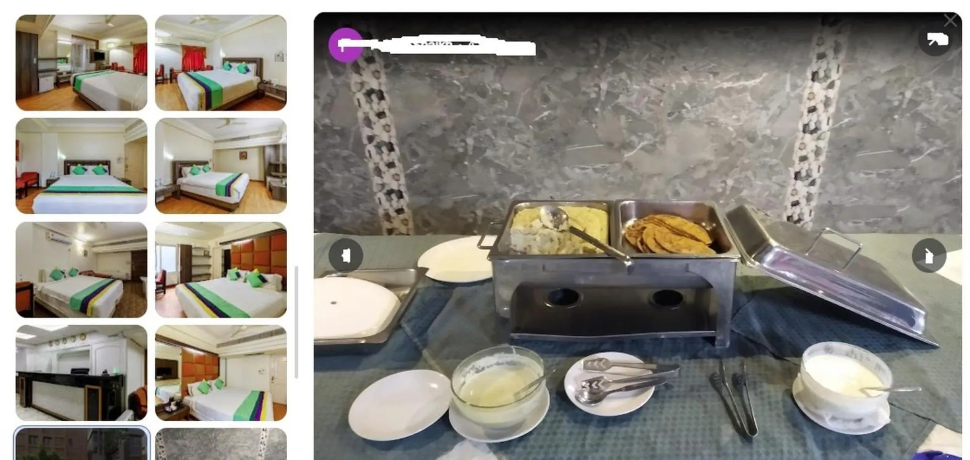 Restaurant/places to eat in Hotel Crown