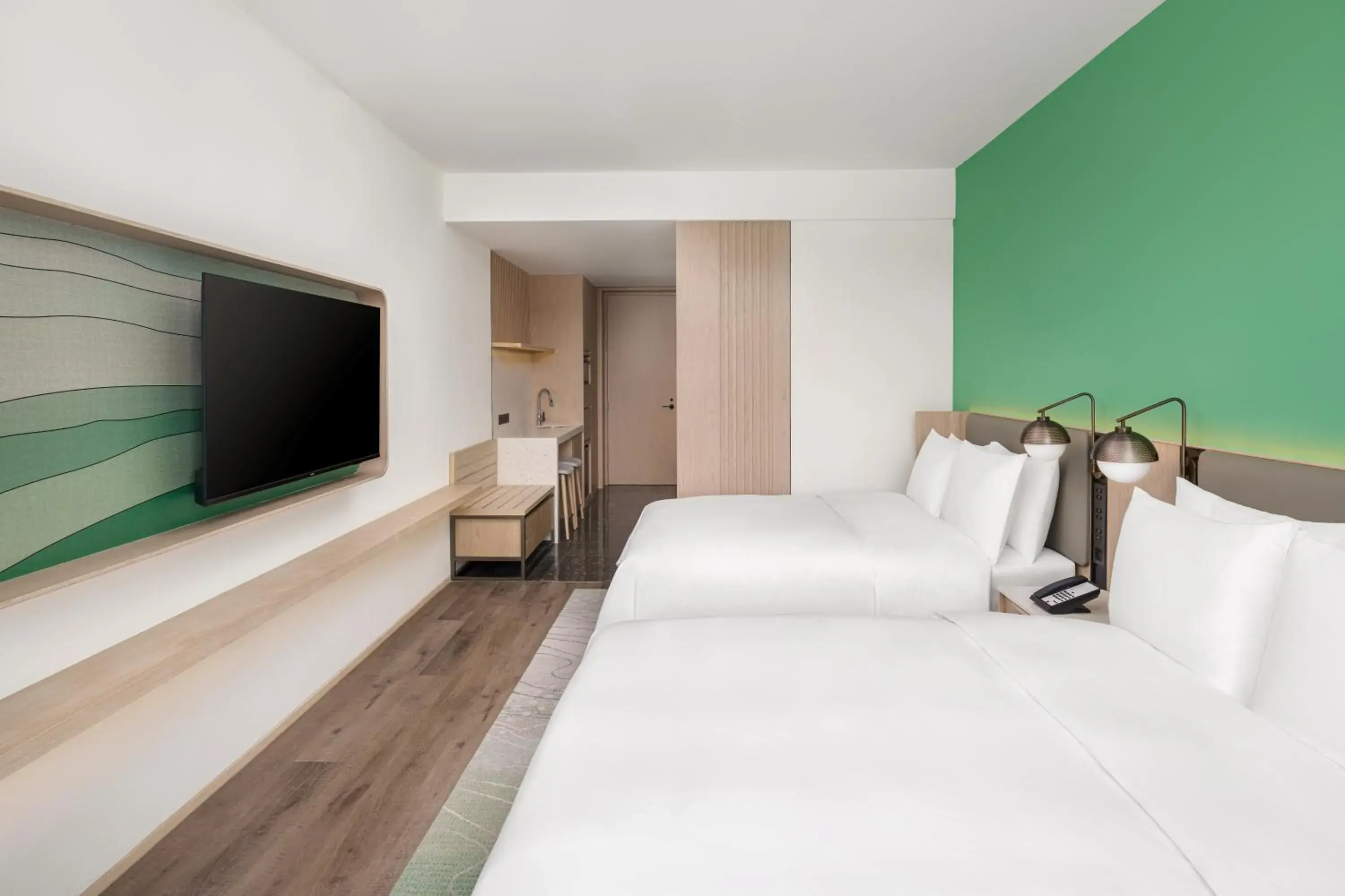 Superior King Room with River View in Element Lishui Superior King Room with River View in Element Lishui