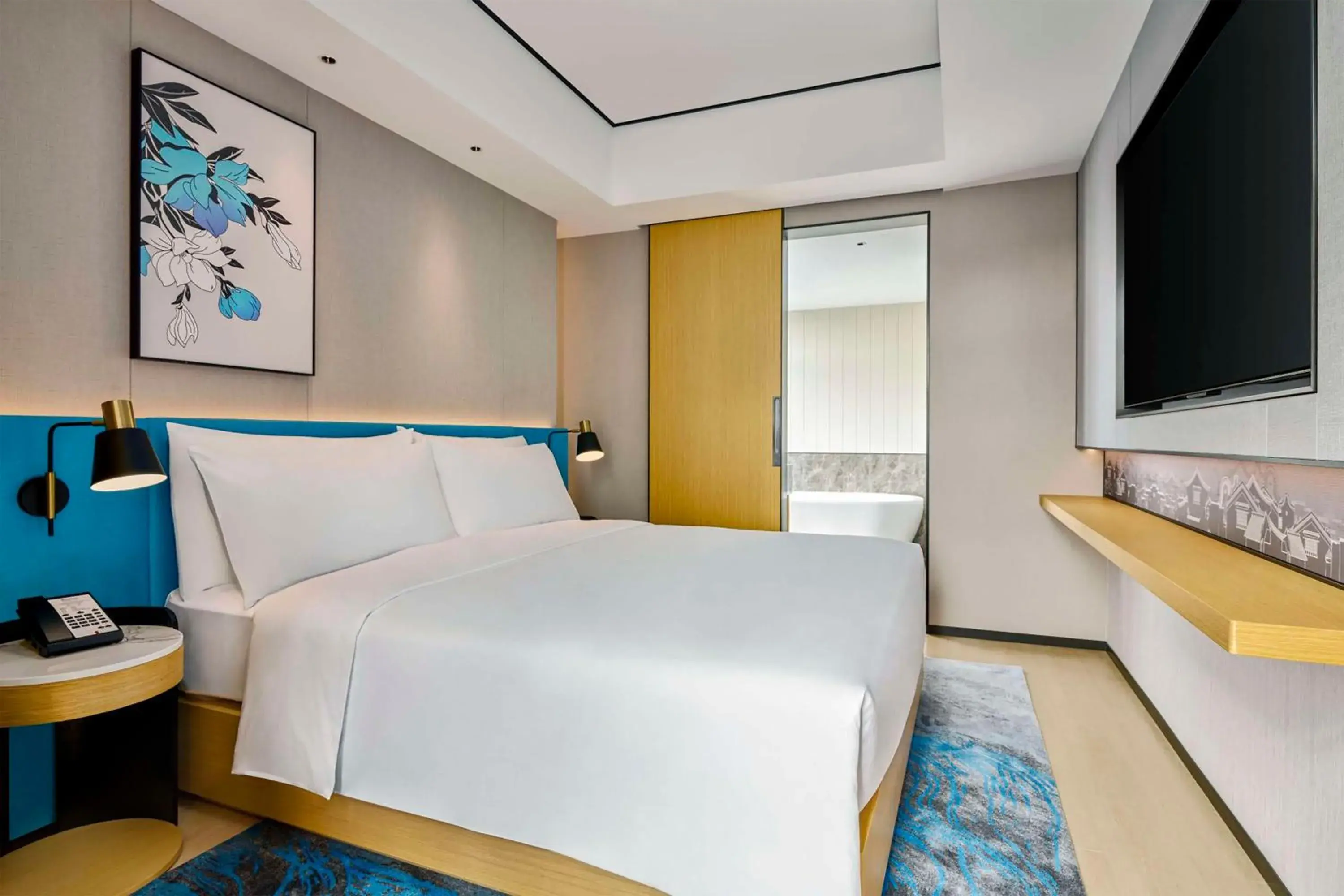 Bed in Hilton Garden Inn Foshan Lishui Bed in Hilton Garden Inn Foshan Lishui