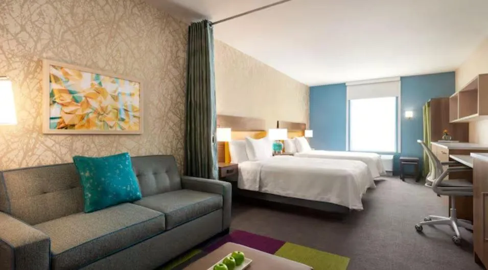 Bed in Home2 Suites By Hilton Sanford Orlando North