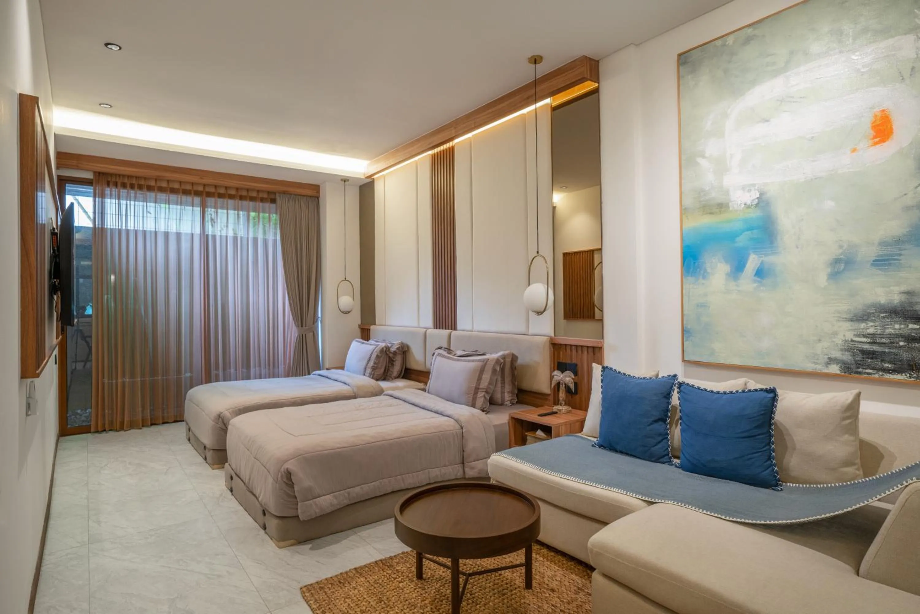 Bed in KammOra Living and Villas