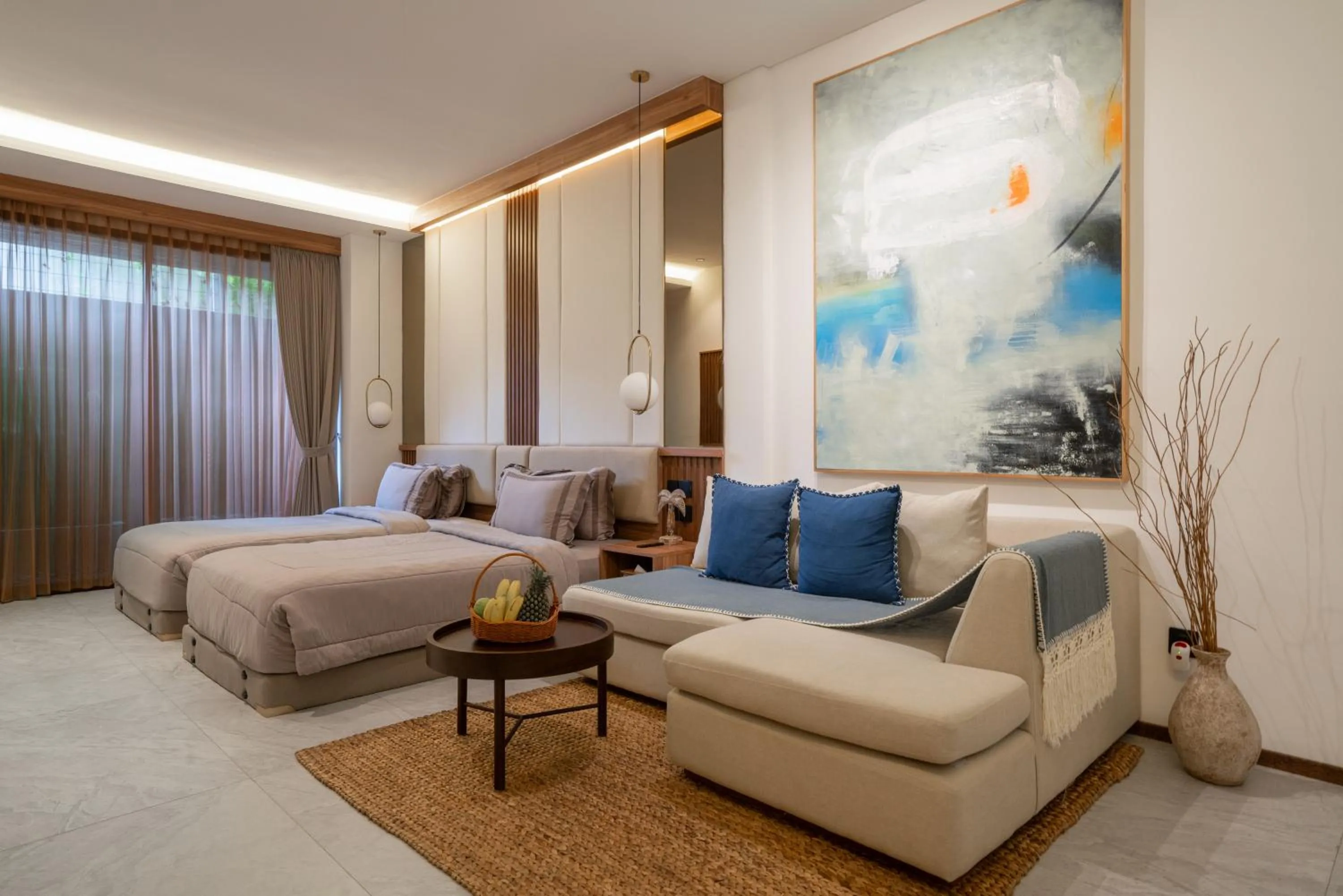 Bed in KammOra Living and Villas