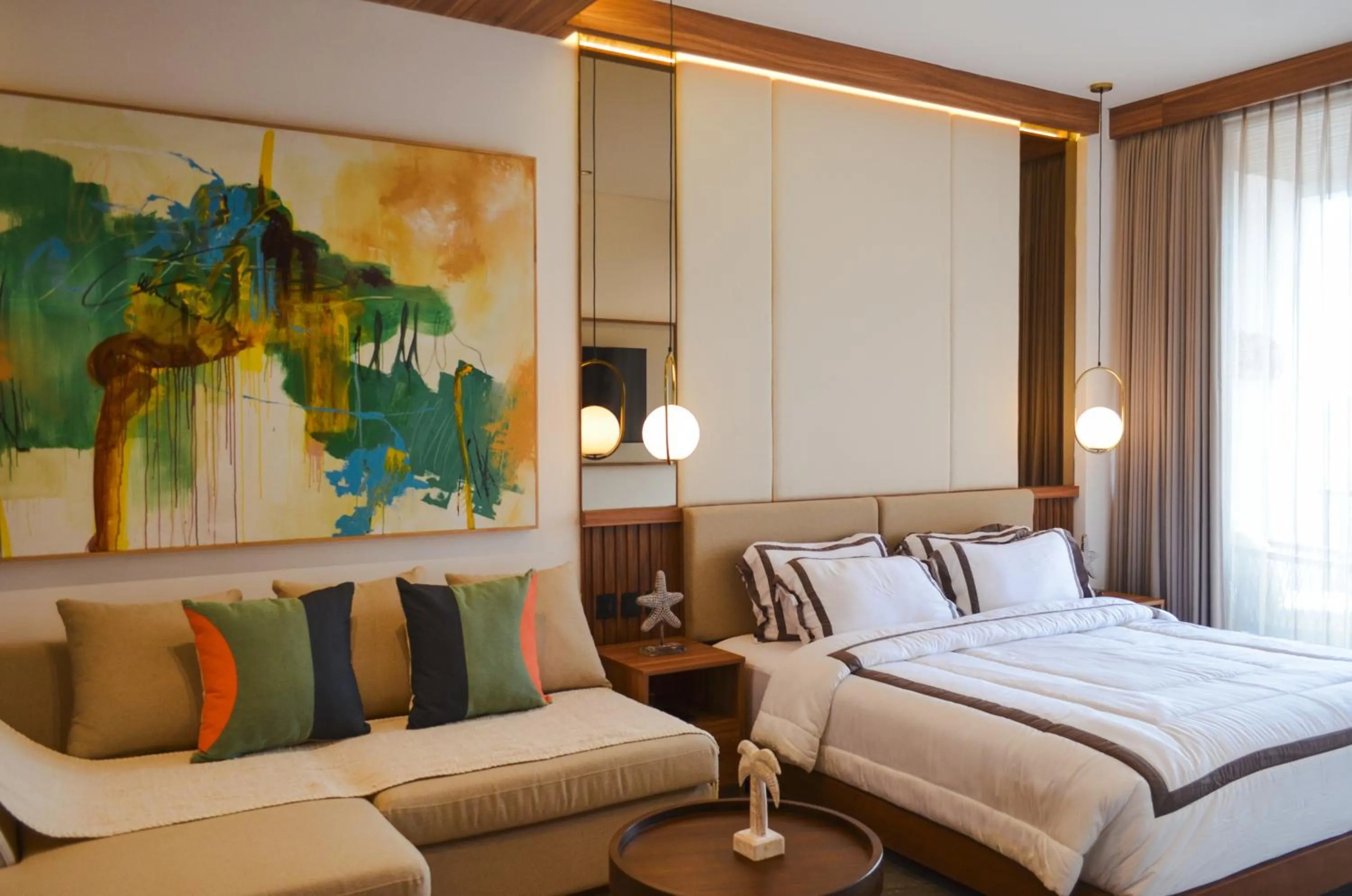 Bed in KammOra Living and Villas
