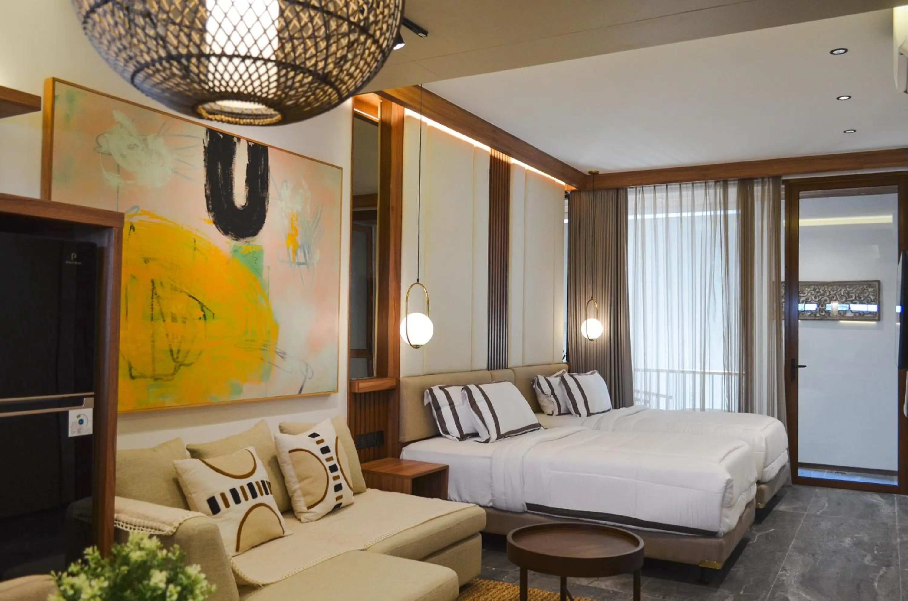 Bed in KammOra Living and Villas