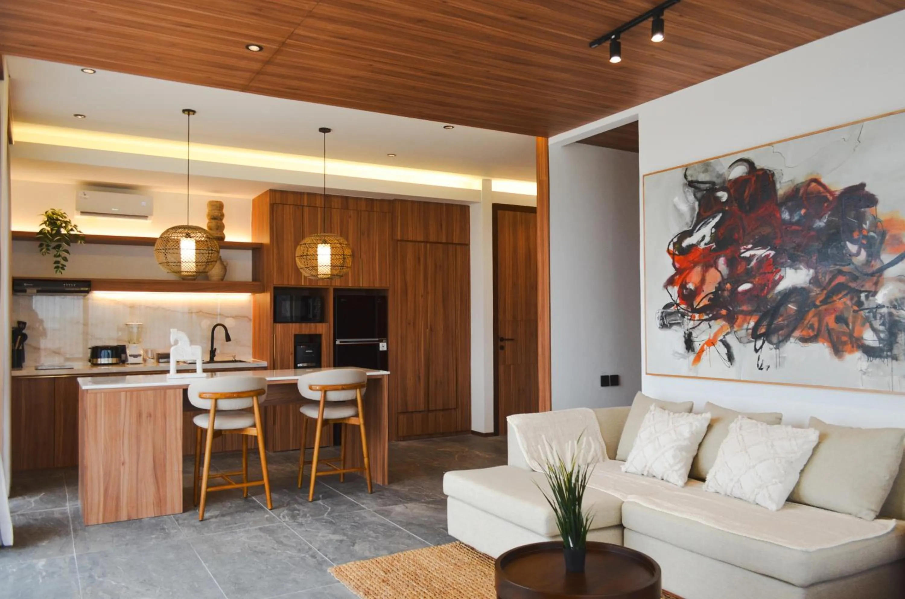 Kitchen or kitchenette in KammOra Living and Villas