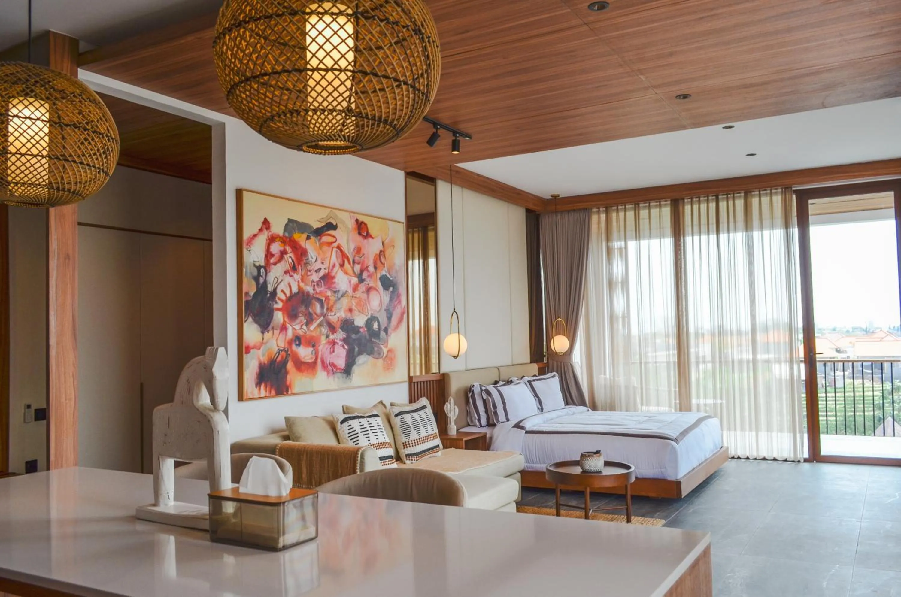 Bed in KammOra Living and Villas
