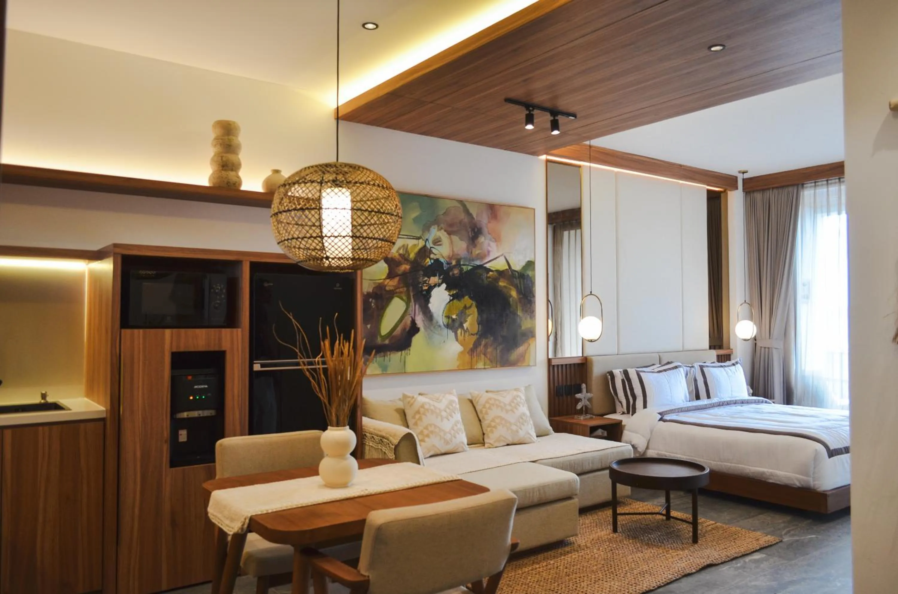 Bed in KammOra Living and Villas