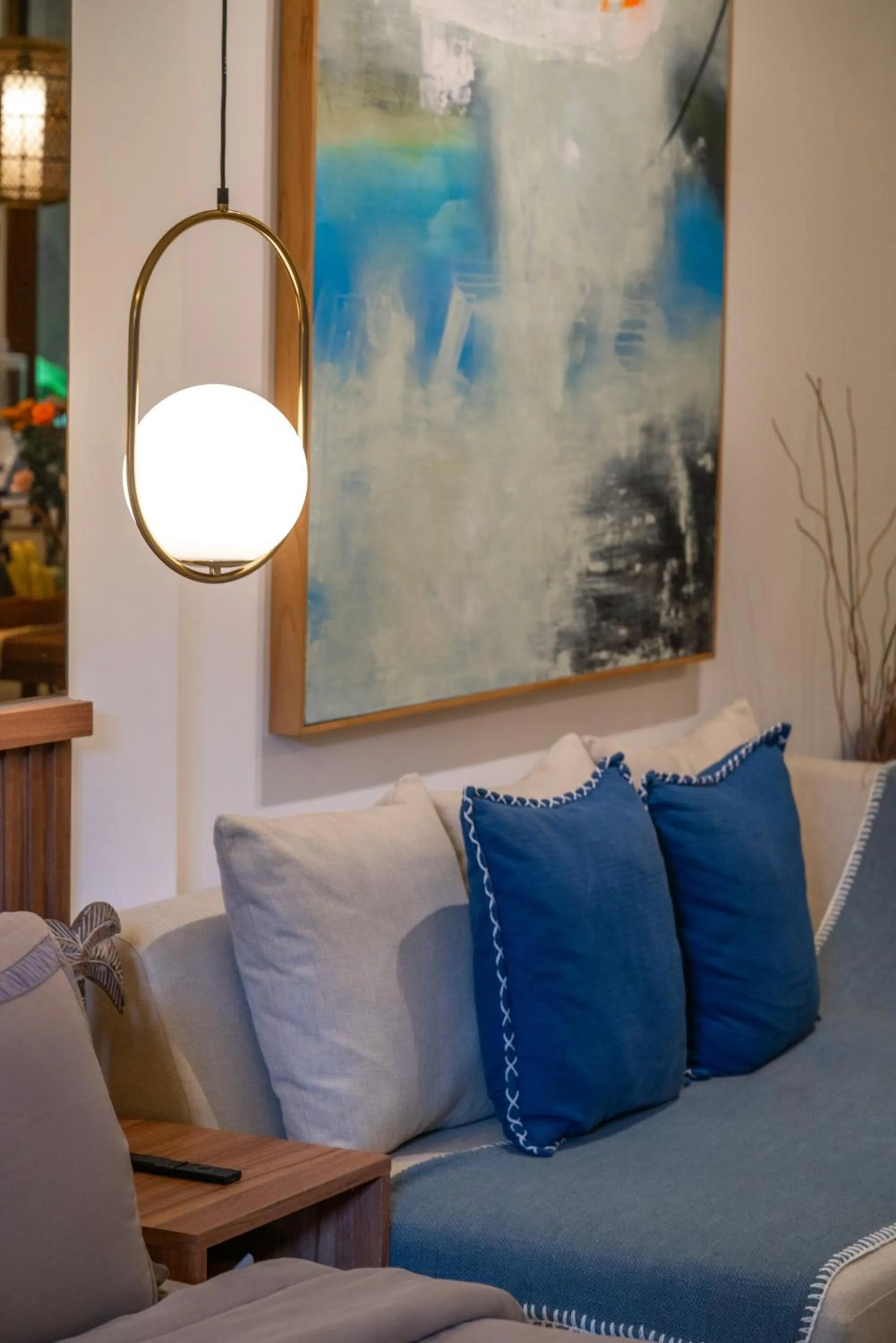 Seating area in KammOra Living and Villas