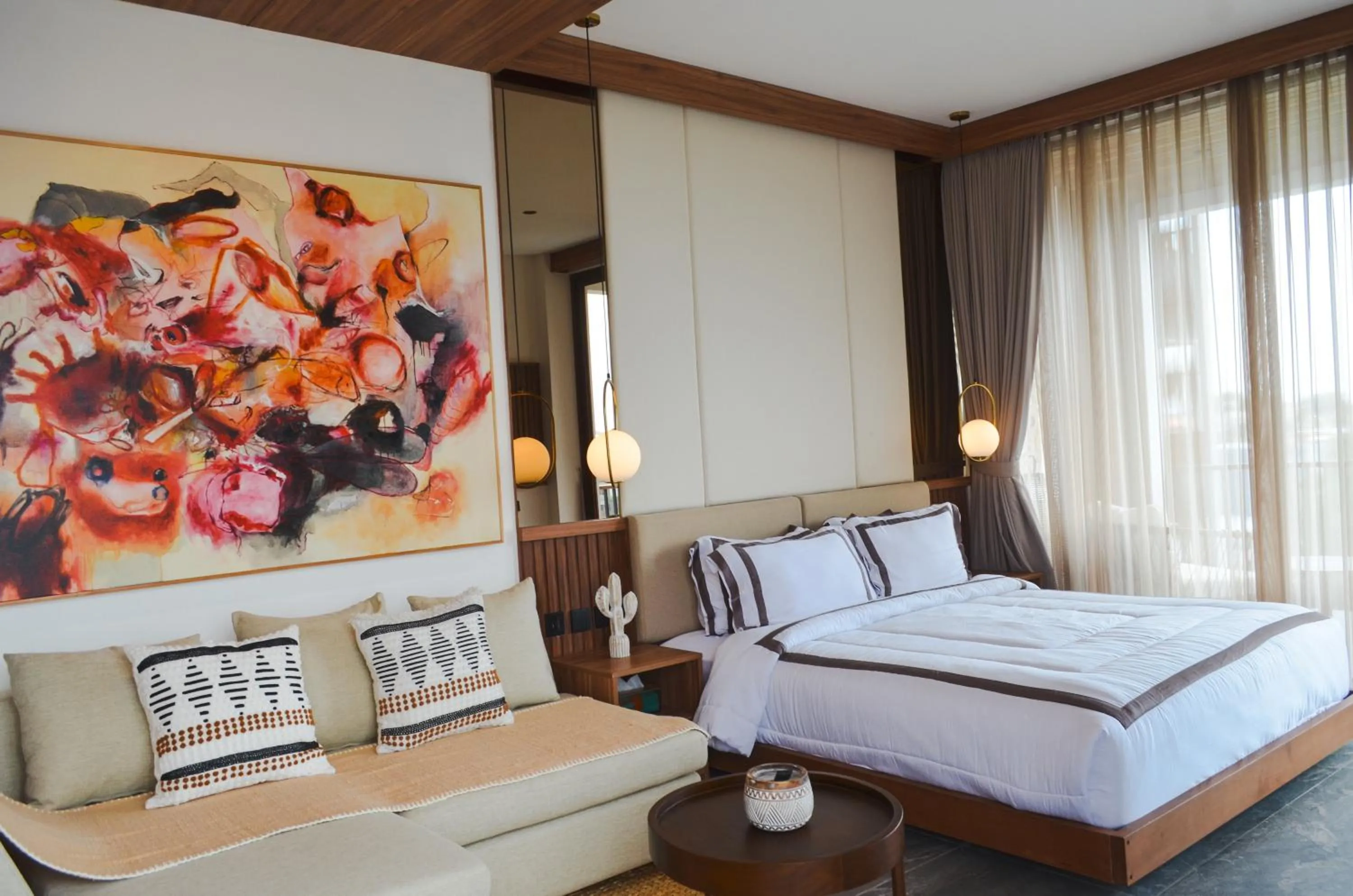 Bed in KammOra Living and Villas