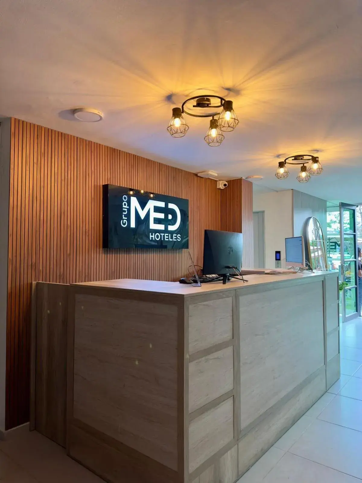 Lobby or reception in Hotel Med Llanogrande Lobby or reception in Hotel Med Llanogrande