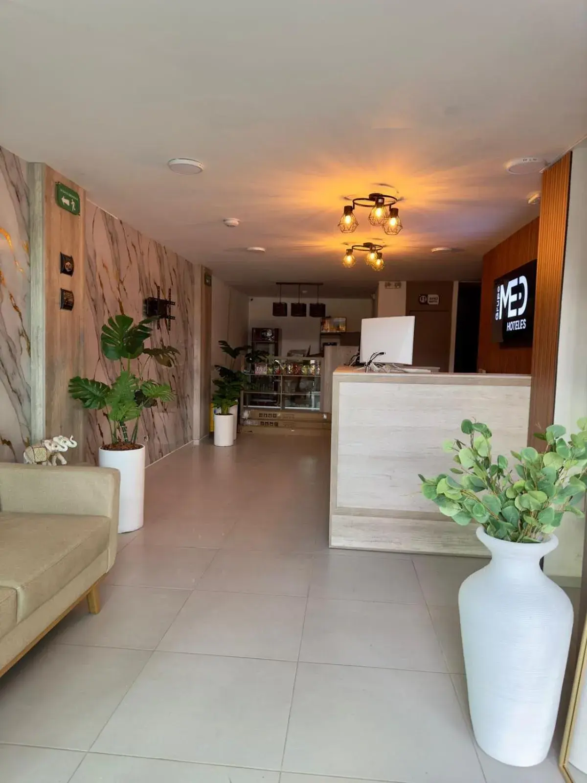 Lobby or reception in Hotel Med Llanogrande Lobby or reception in Hotel Med Llanogrande