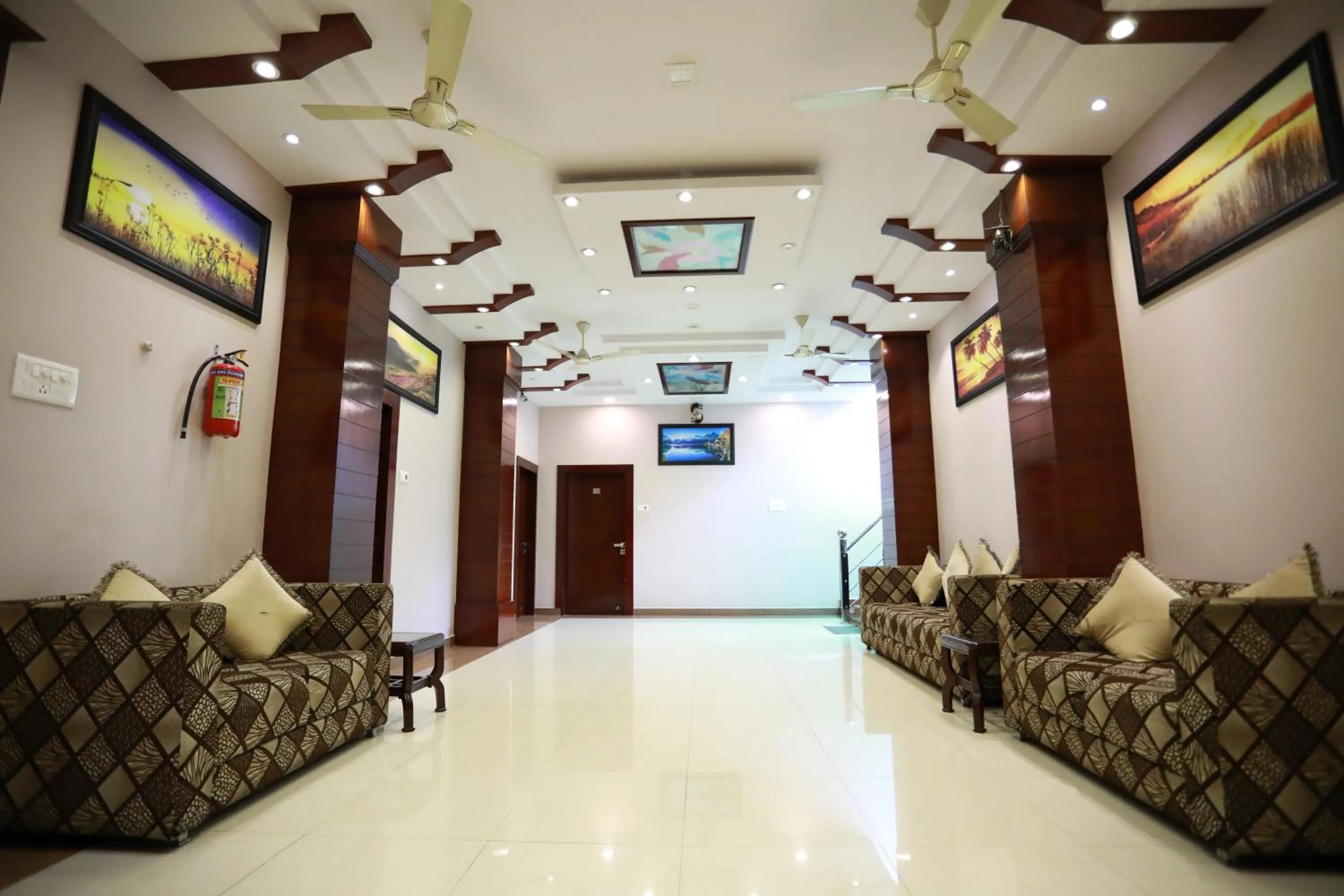 Lobby or reception in Hotel Krishna Ji