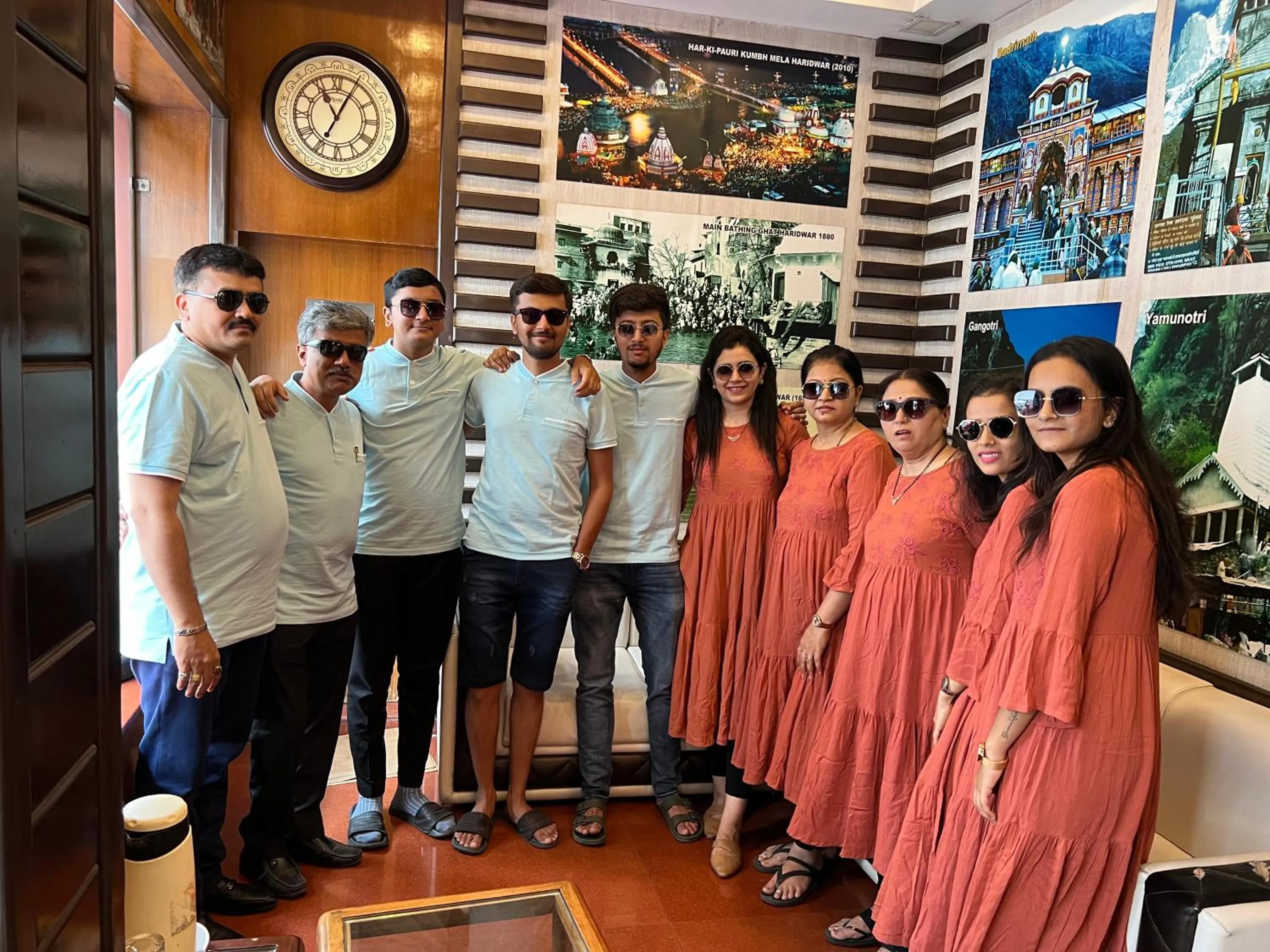 group of guests in Hotel Krishna Ji