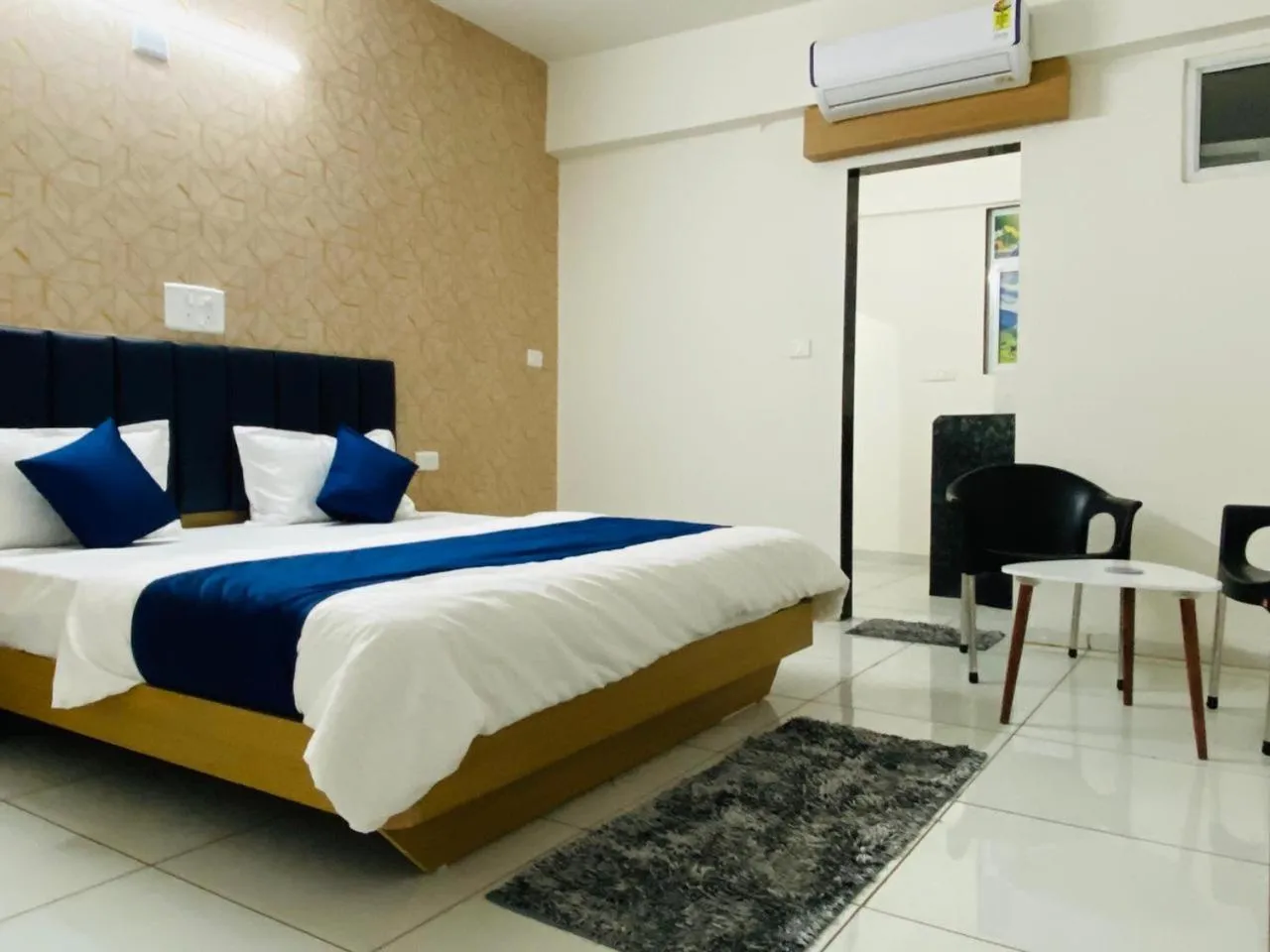 Bed in Hotel Balaji Villa