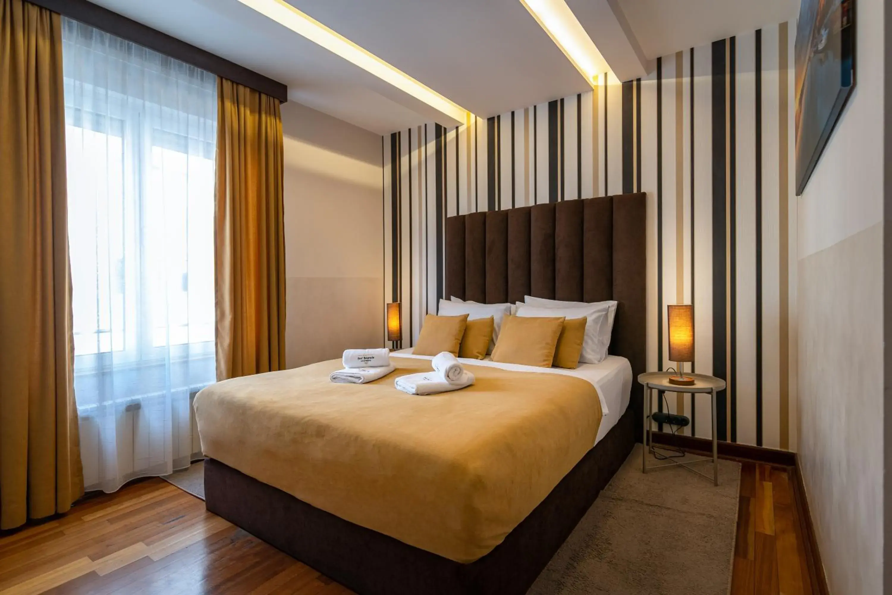 Bed in Feel Belgrade Apartments Bed in Feel Belgrade Apartments