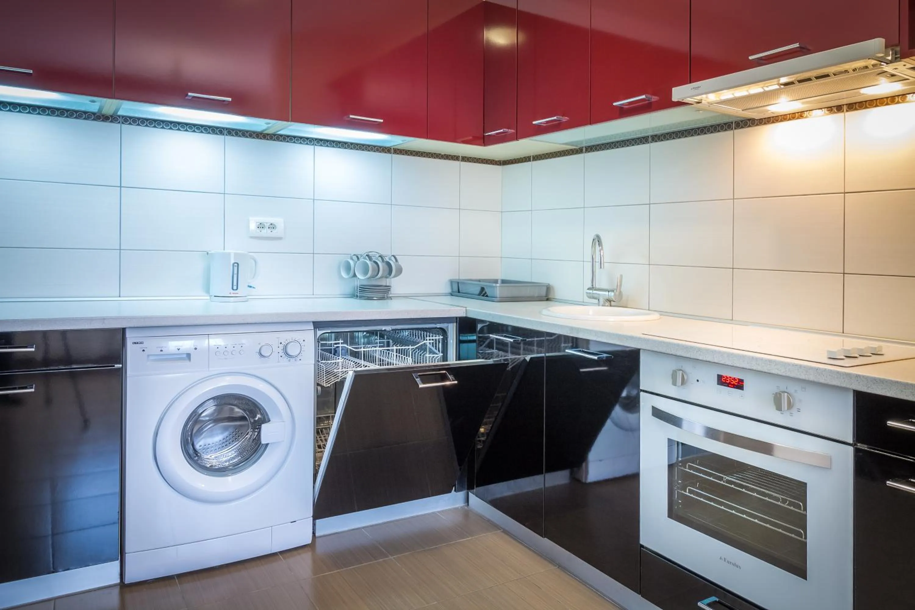 Kitchen or kitchenette in Feel Belgrade Apartments