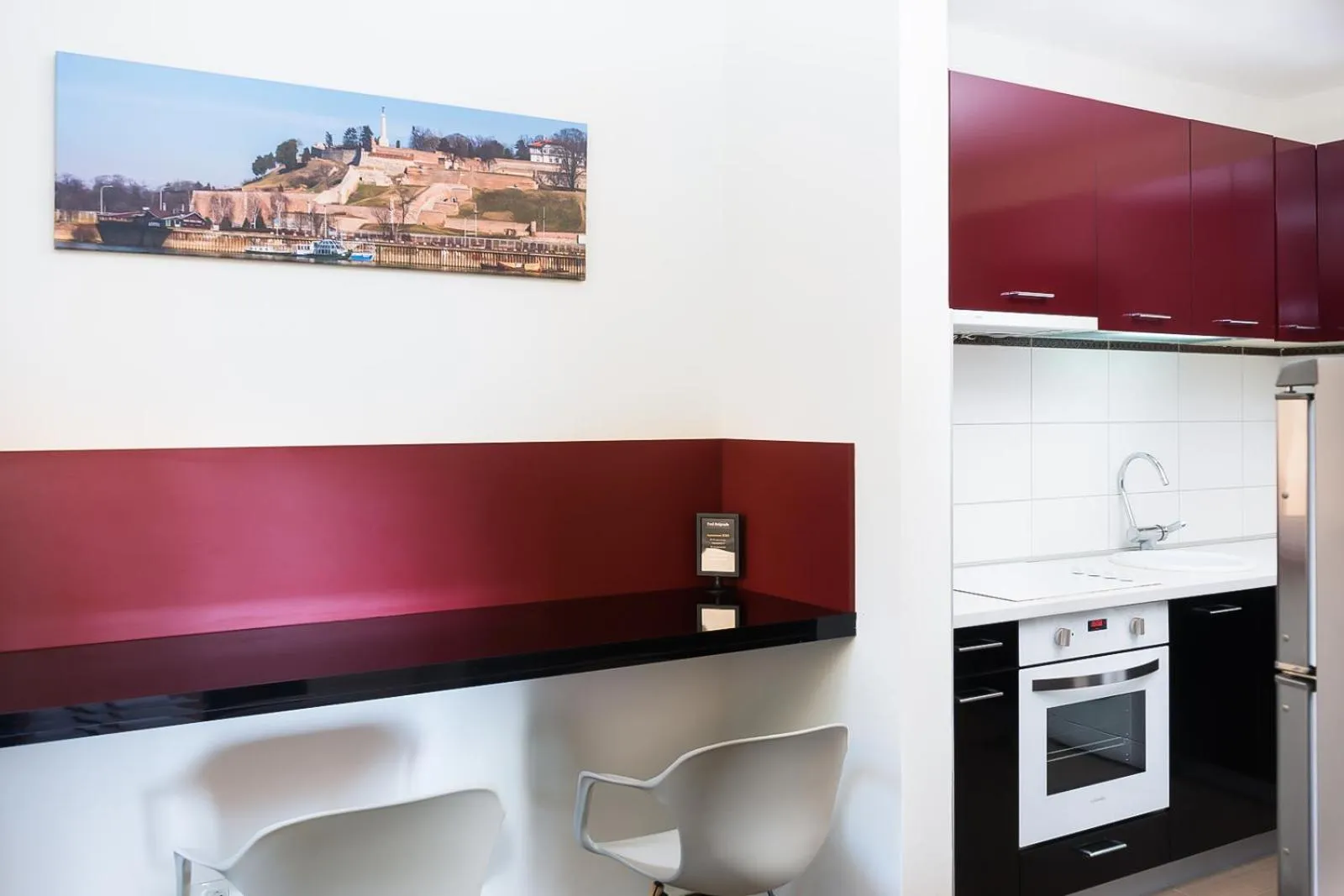 kitchen in Feel Belgrade Apartments