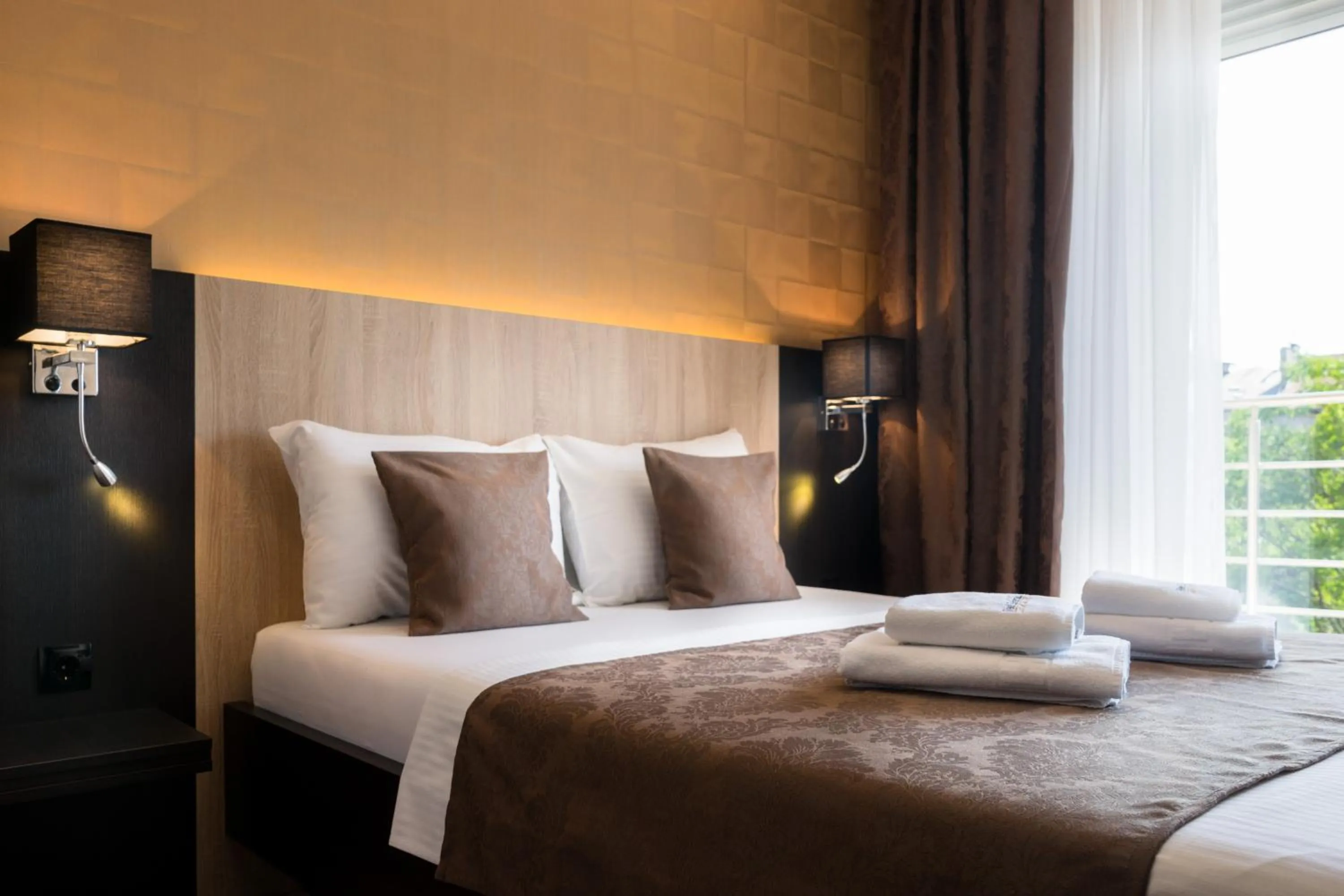 Bed in Feel Belgrade Apartments