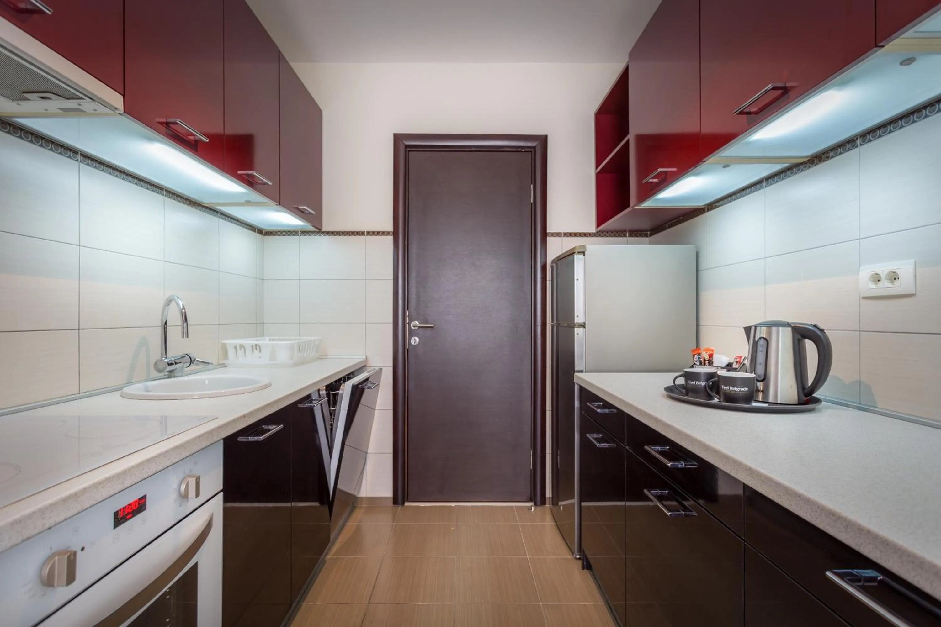 Kitchen or kitchenette in Feel Belgrade Apartments