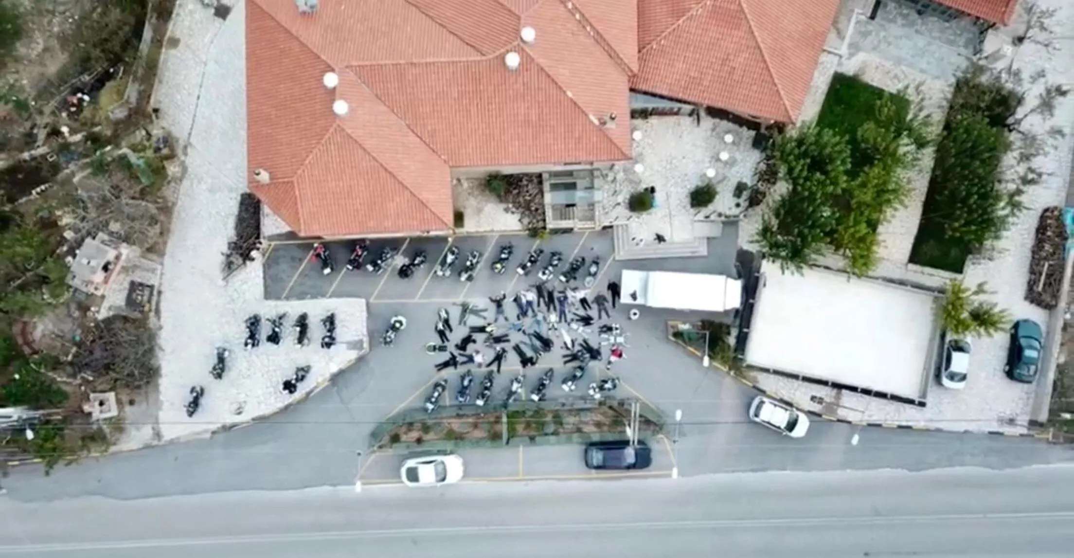 Bird's eye view in Aegli Arachova