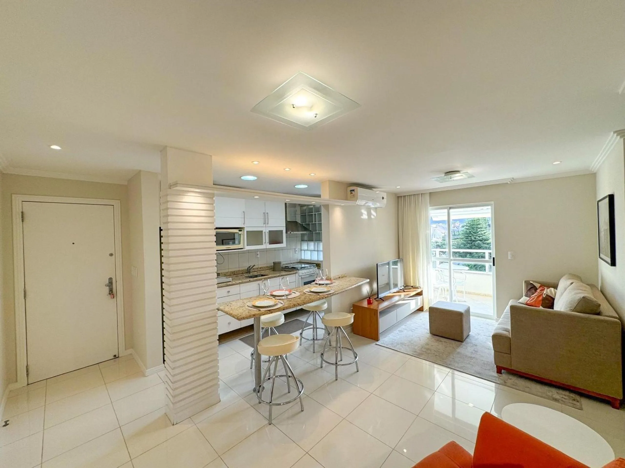 Kitchen or kitchenette in Charme Conforto Jurere Internacional Florianópolis