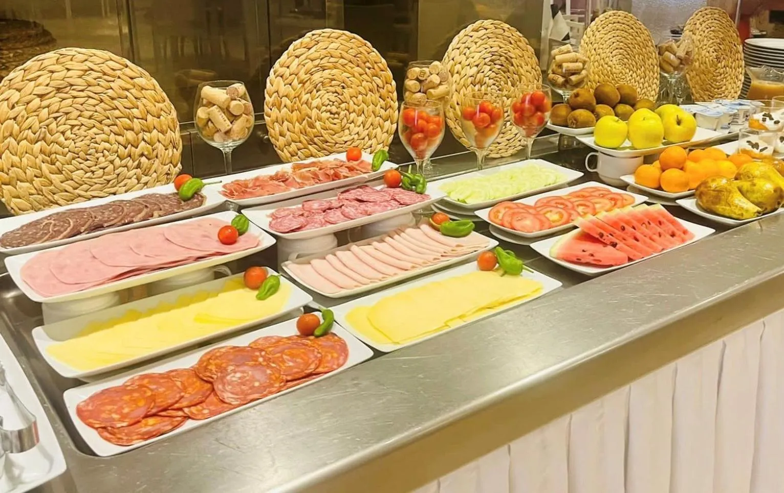 Buffet breakfast in Hotel Jeni & Restaurant