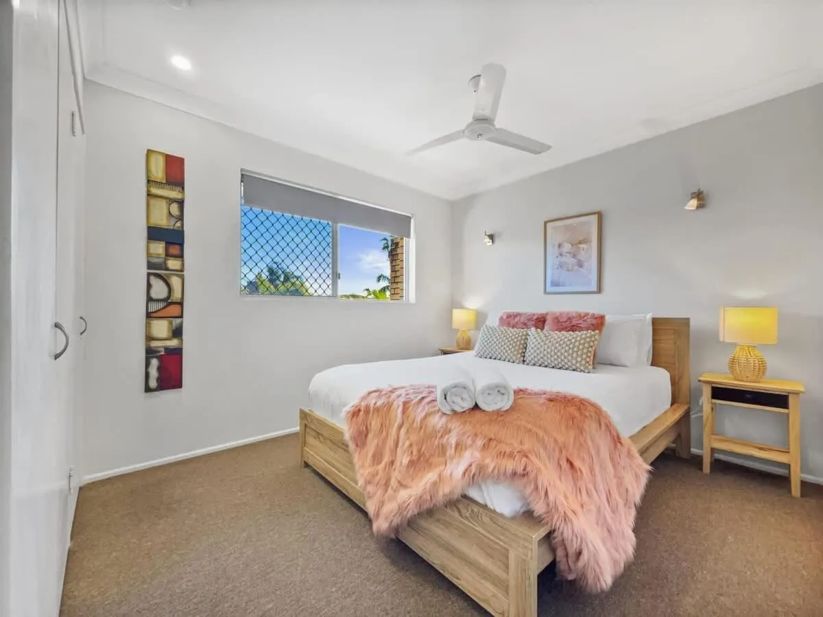 Bed in Waterfront Serenity - Steps from Mooloolaba Beach