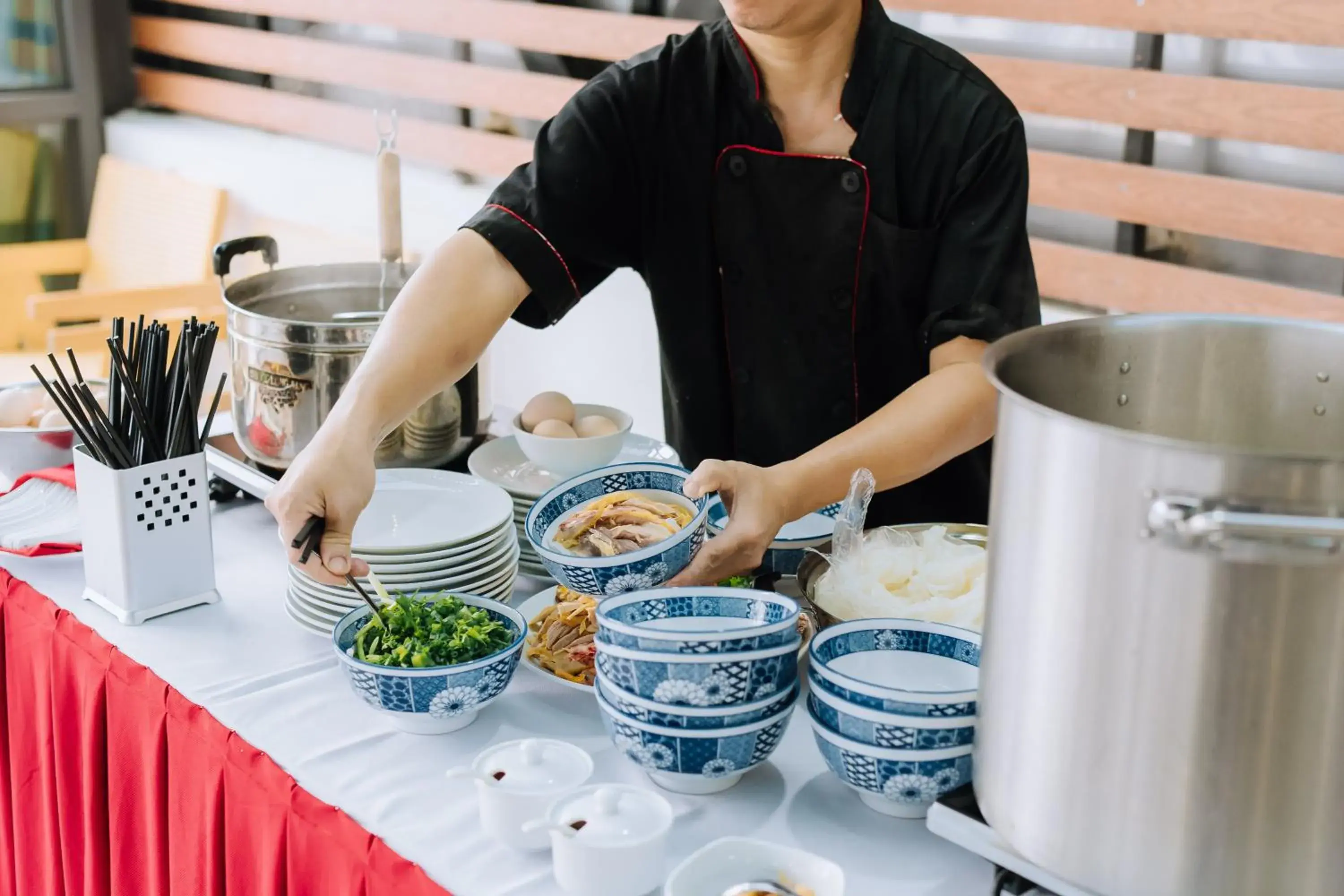 Buffet breakfast in Gilson Hanoi Hotel Buffet breakfast in Gilson Hanoi Hotel