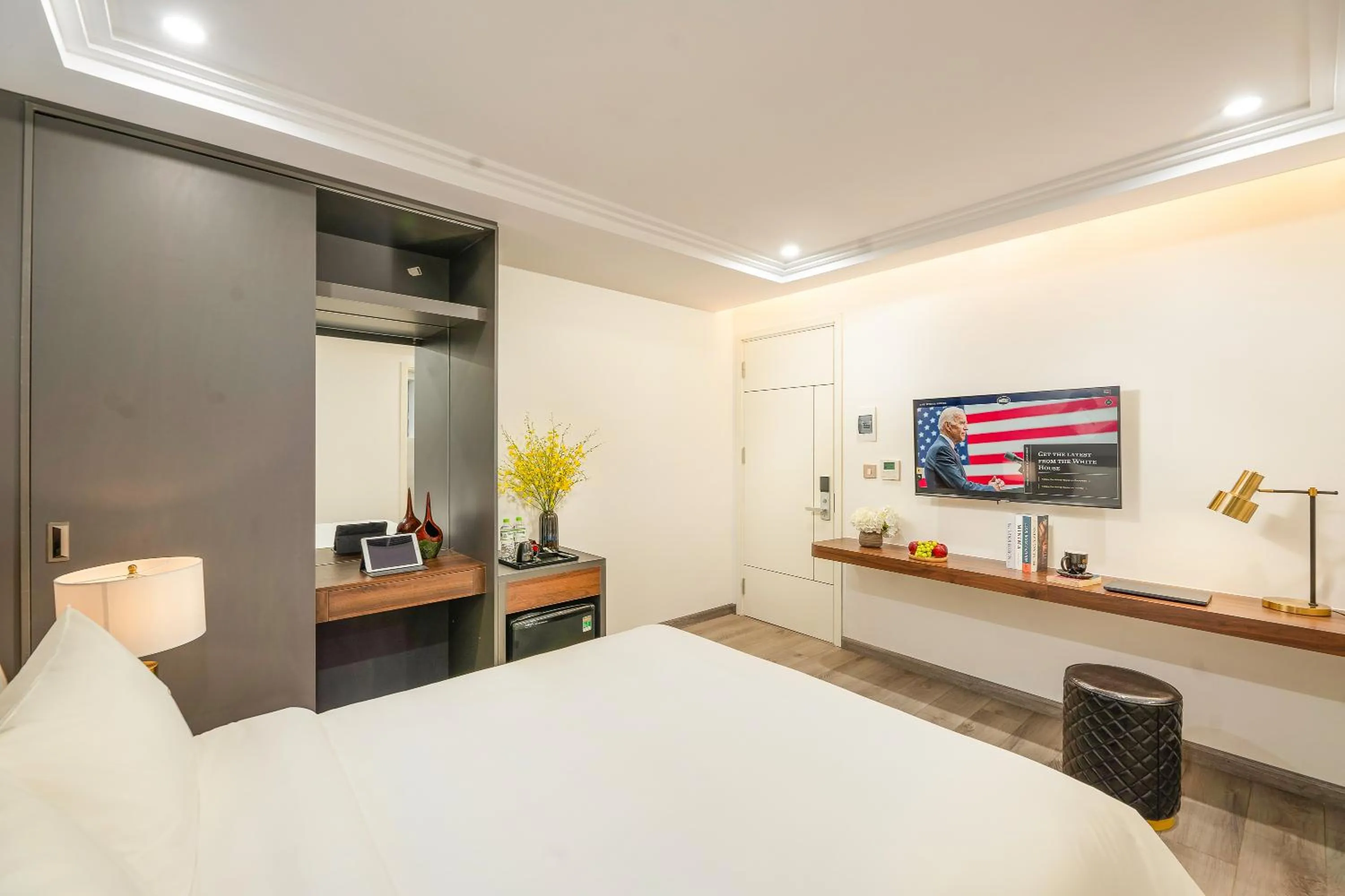 Bed in Gilson Hanoi Hotel