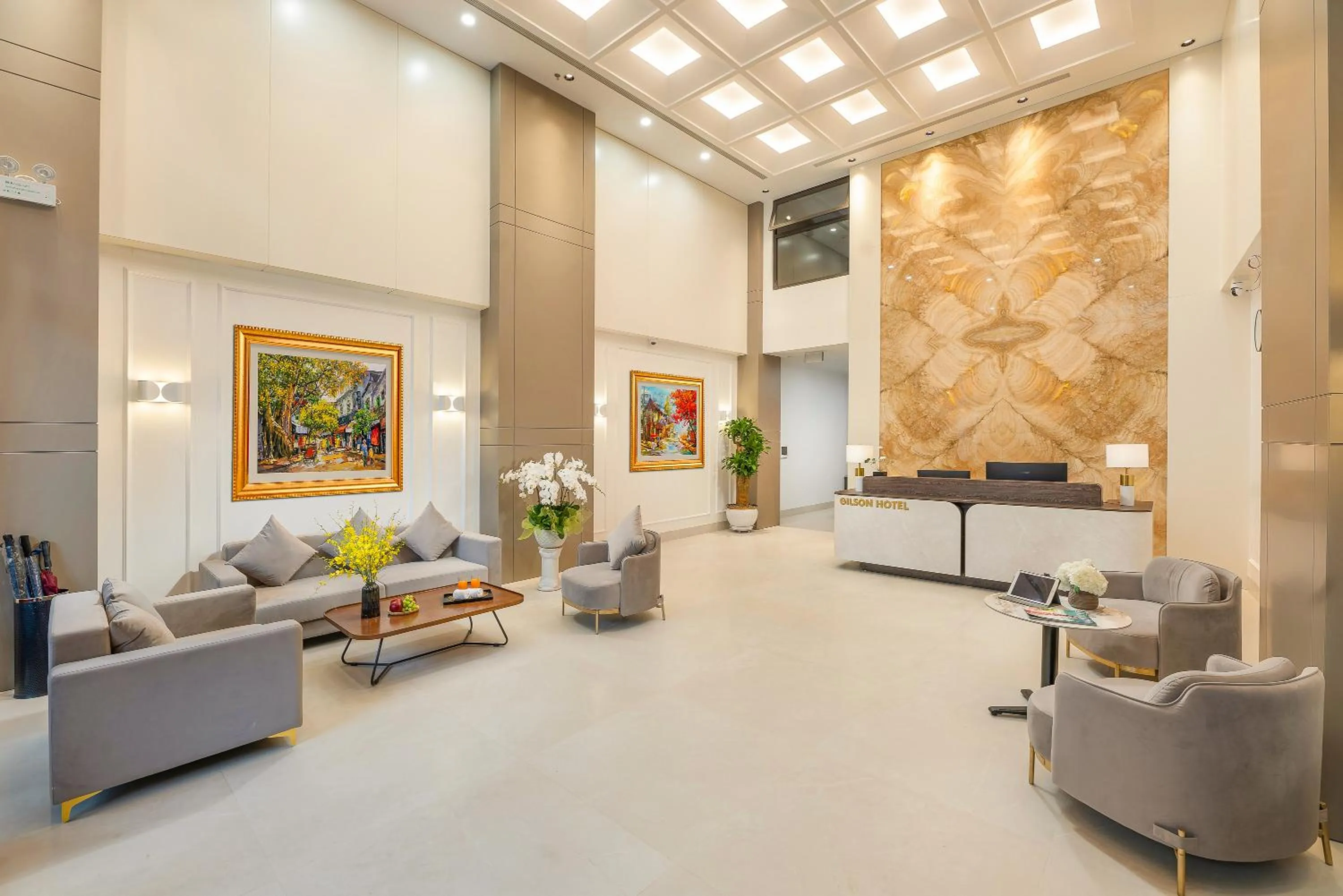 Living room in Gilson Hanoi Hotel