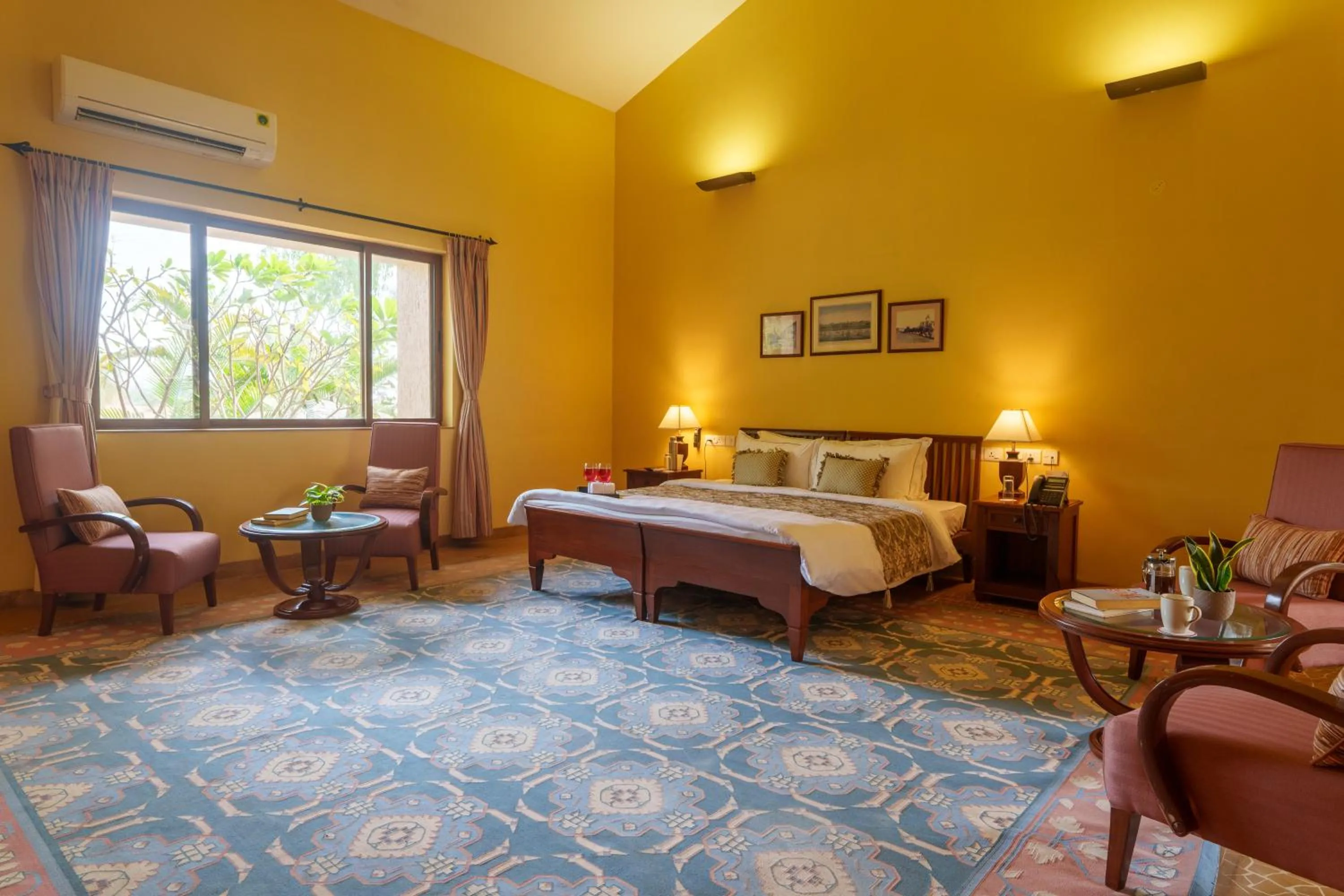 Bedroom, Bed in amã Stays & Trails Kihim Courtyard, Alibag