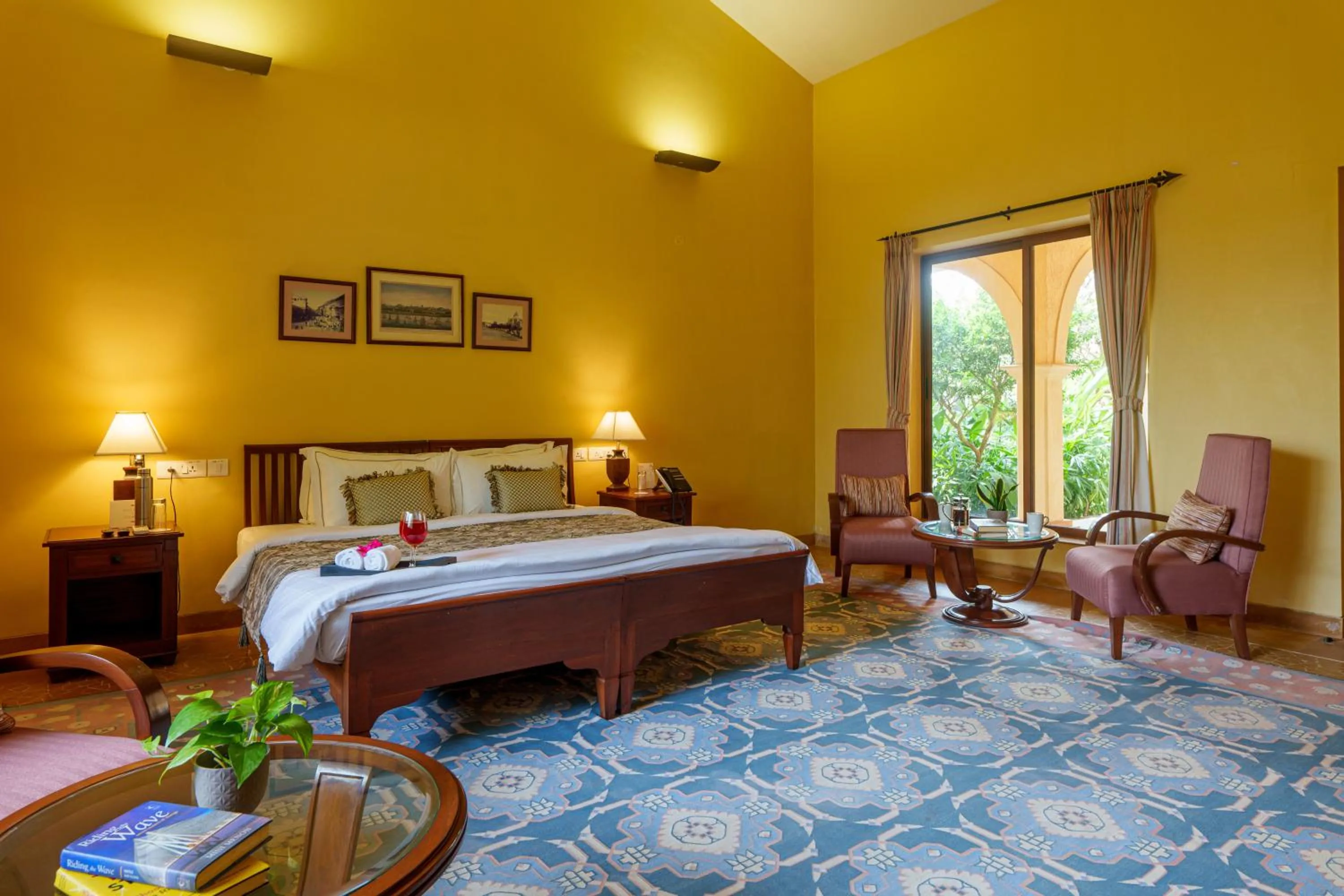 Bedroom, Bed in amã Stays & Trails Kihim Courtyard, Alibag