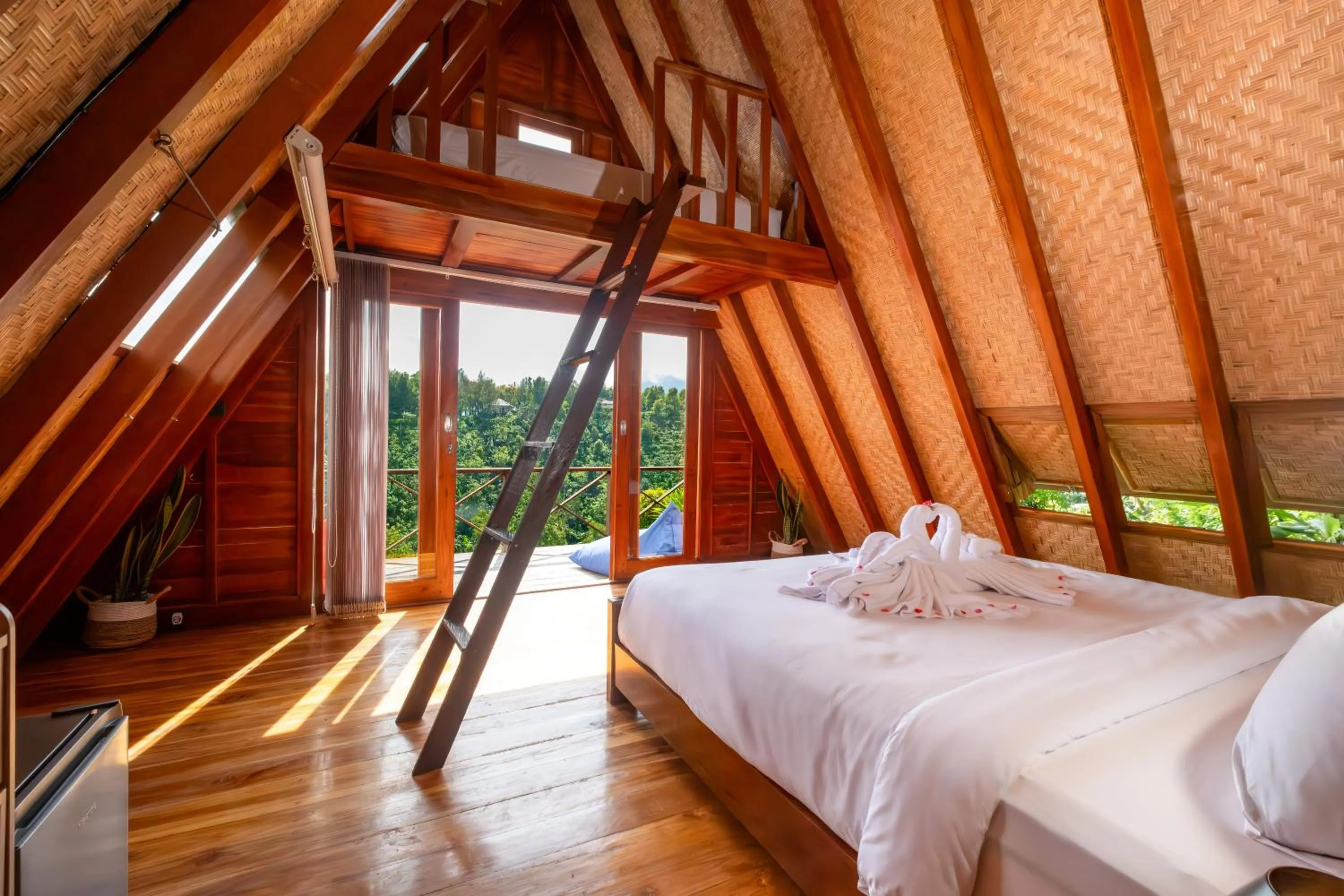 Bed in Villa Kayu Amertha