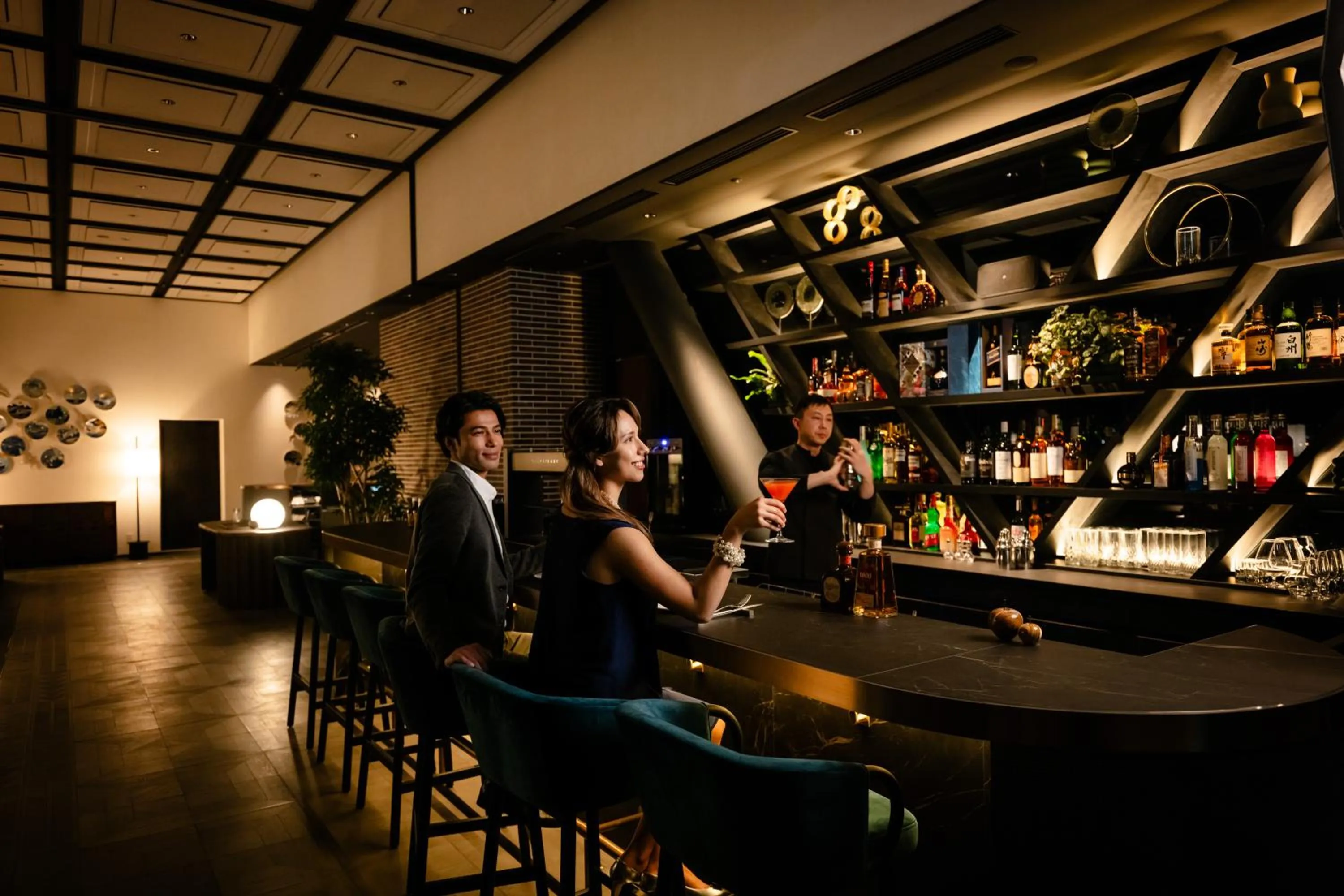 Lounge or bar in The Gate Hotel Yokohama by Hulic