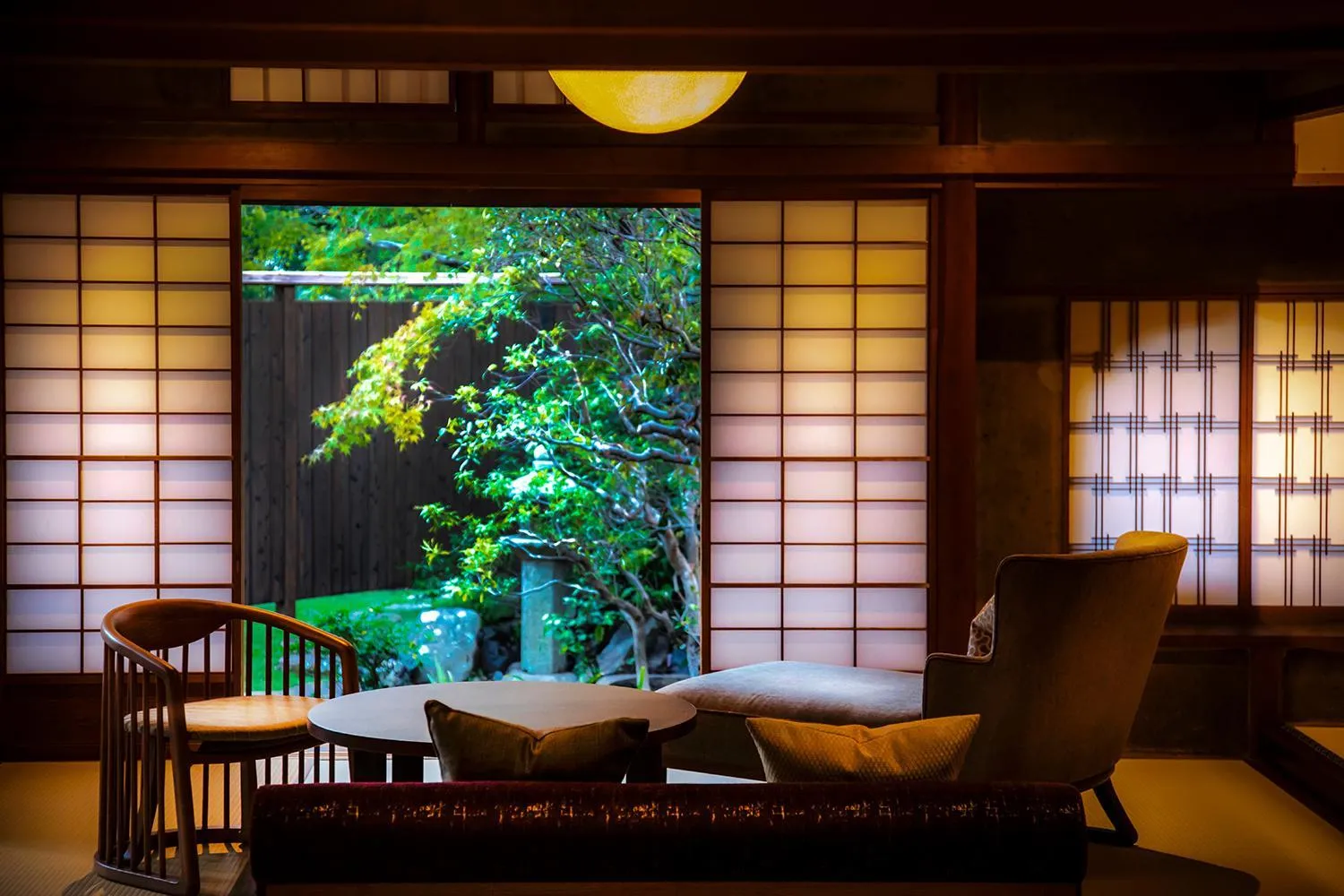 Seating area in Hotel Utano Kyoto Besho