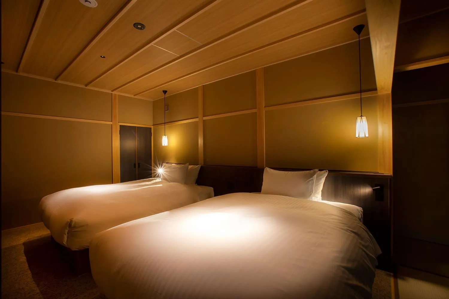 Bed in Hotel Utano Kyoto Besho