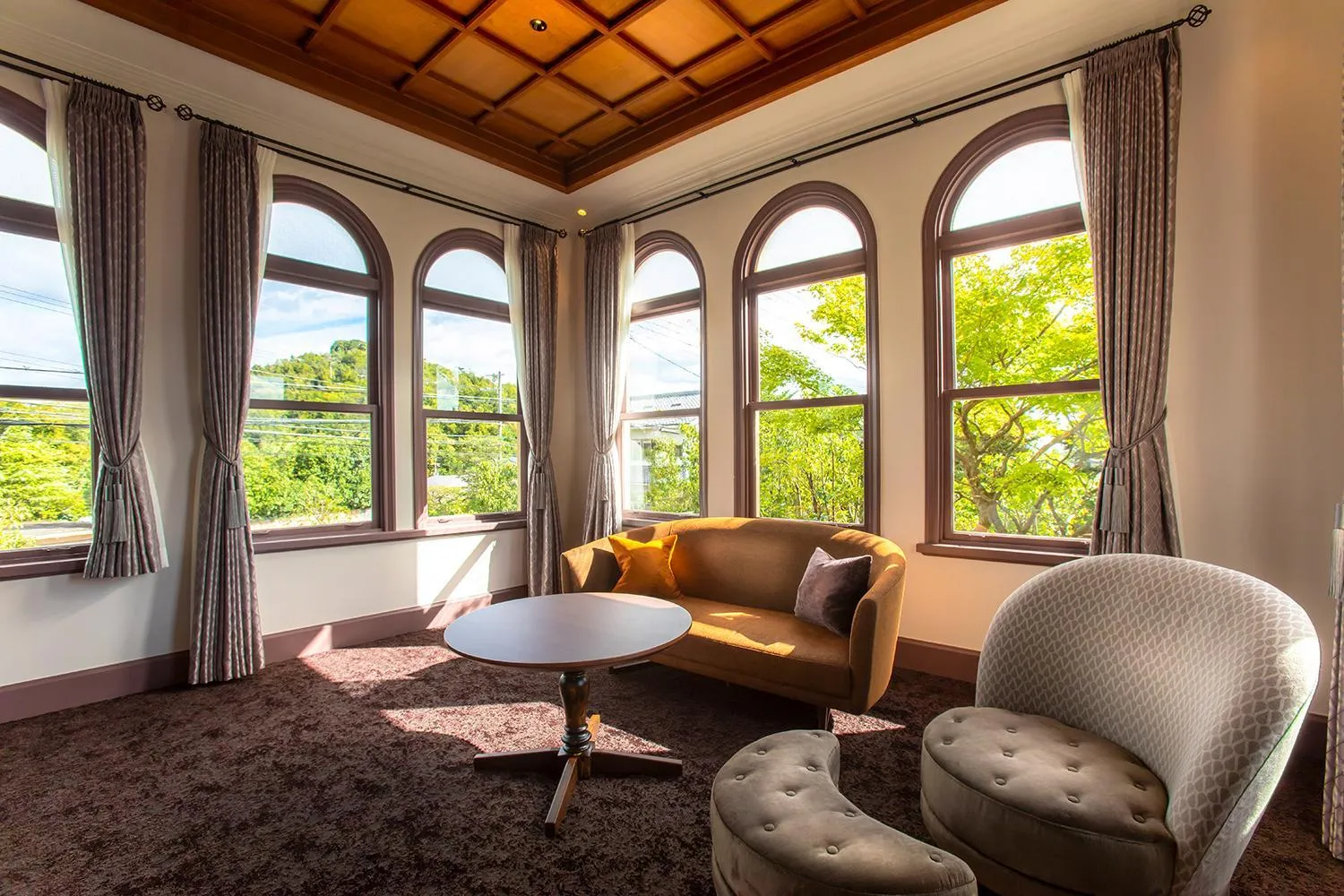 Seating area in Hotel Utano Kyoto Besho