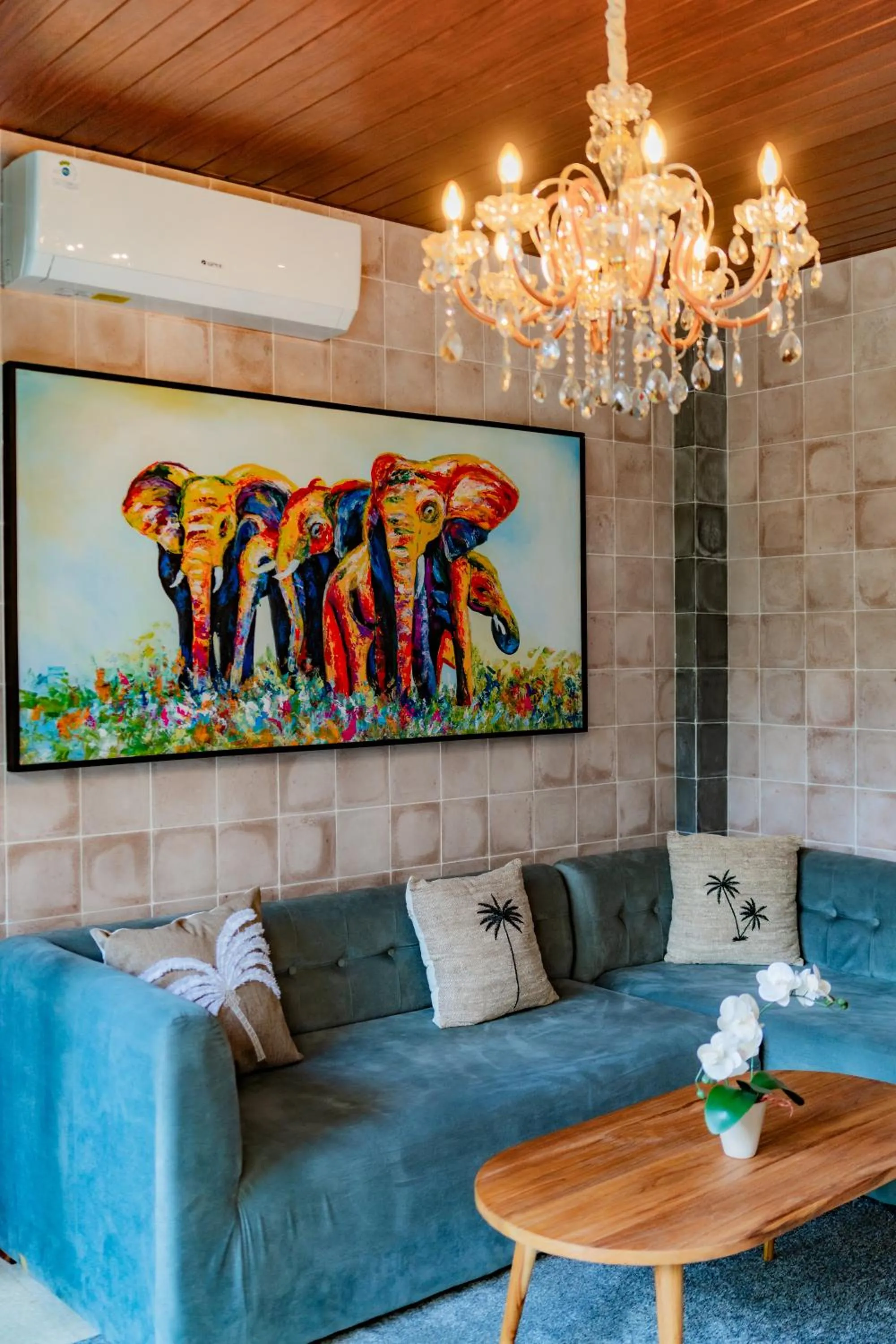 Living room in Mamora Ubud Villas