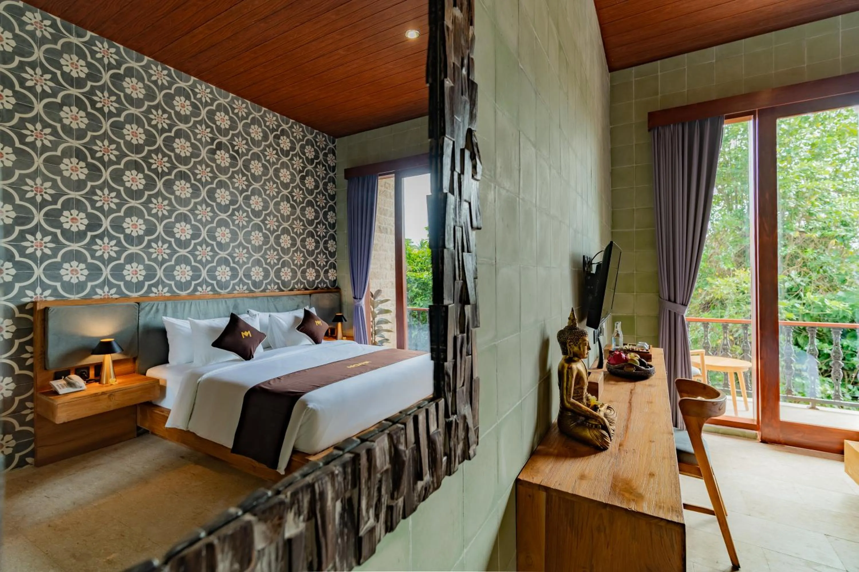 TV and multimedia, Bed in Mamora Ubud Villas