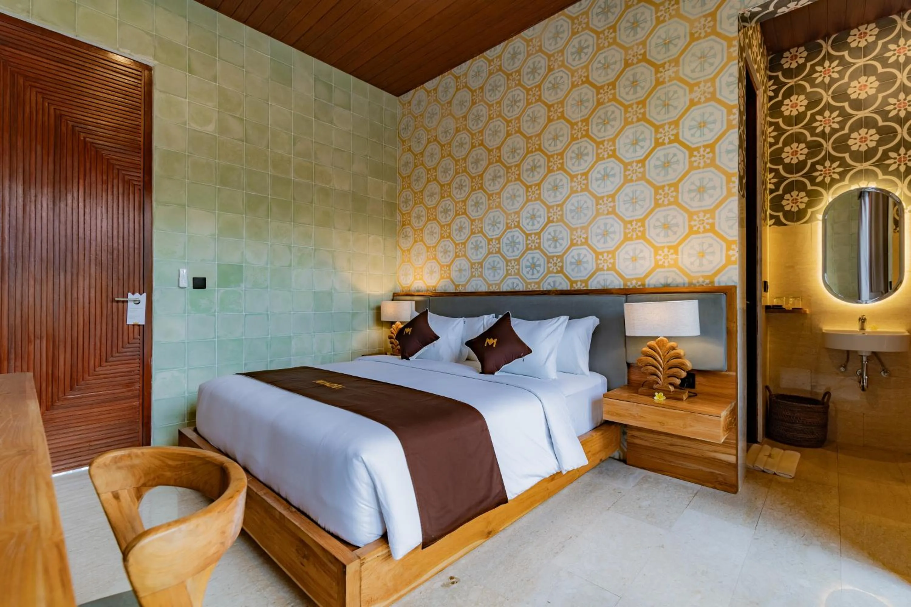 Bed in Mamora Ubud Villas