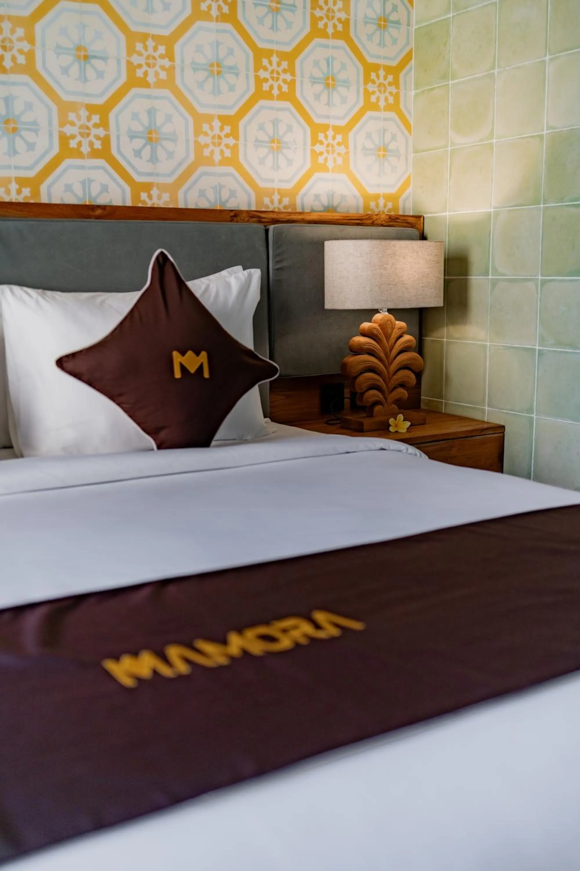 Bed in Mamora Ubud Villas