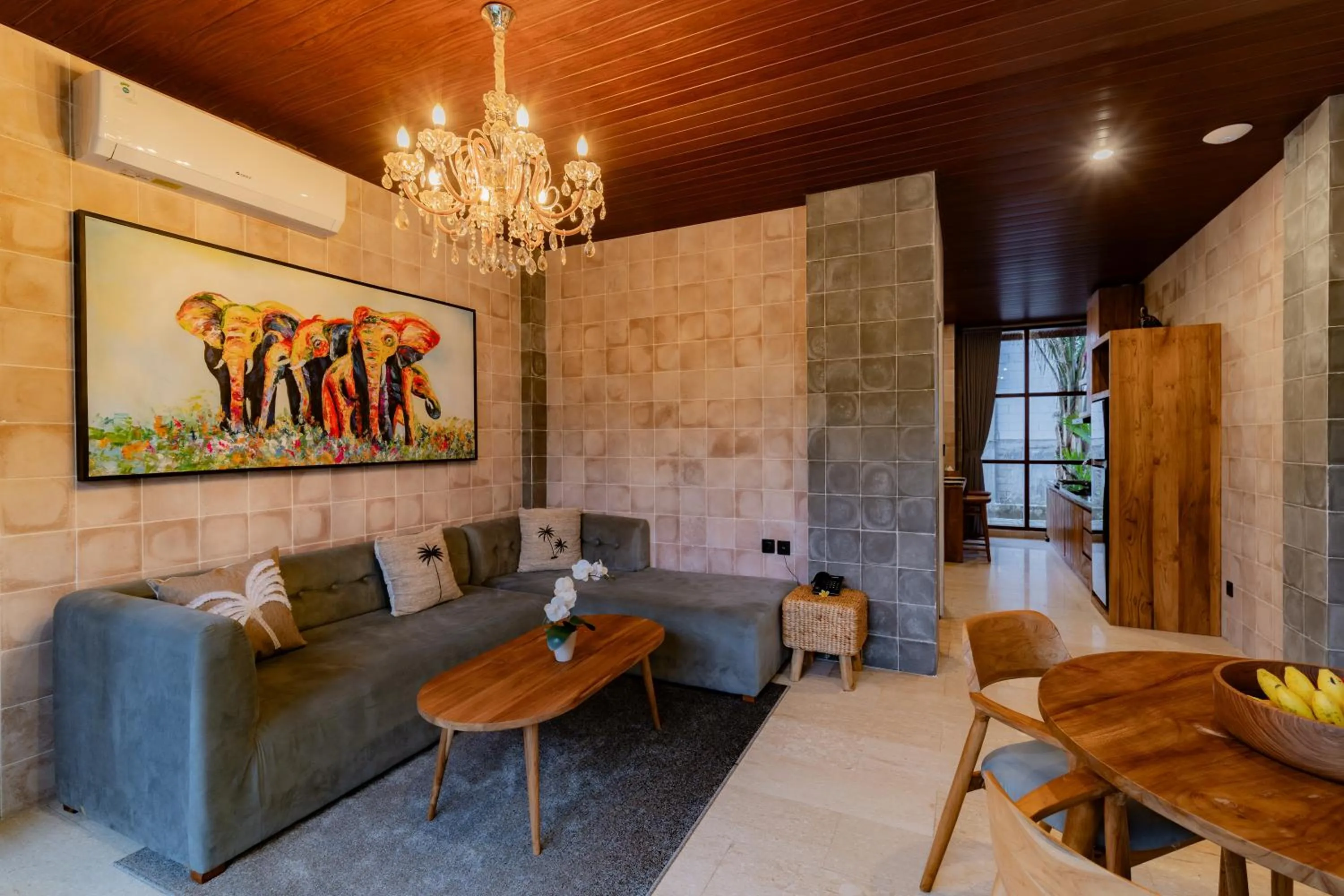 Living room in Mamora Ubud Villas