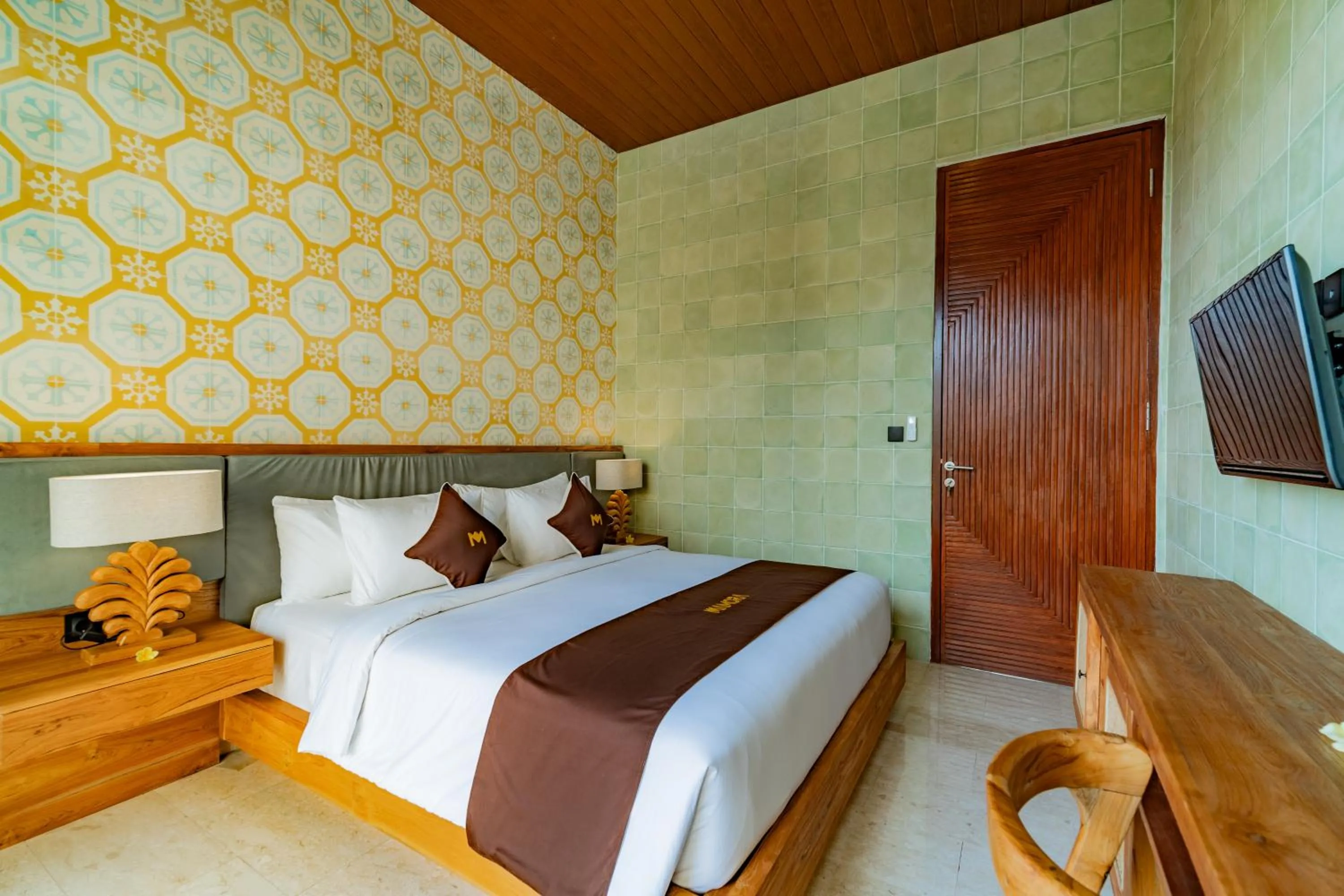 Bed in Mamora Ubud Villas
